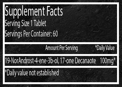Maximum Sports Nutrition X-Treme Deca Tablets 100mg 60ct.