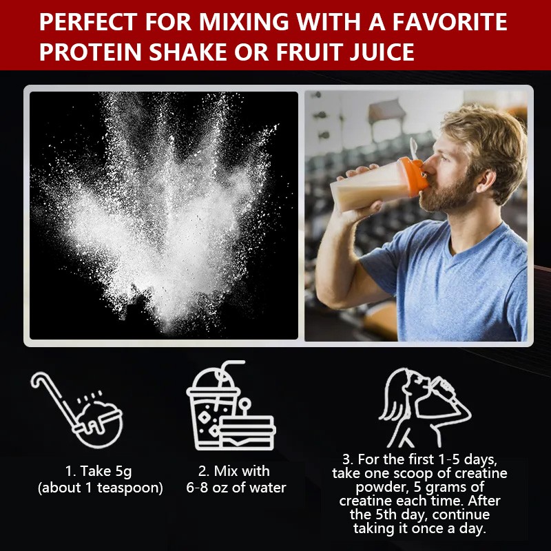 Creatine Monohydrate Powder 5000mg Micronized *BOOSTER STRENGTH PREMIUM FORMULA