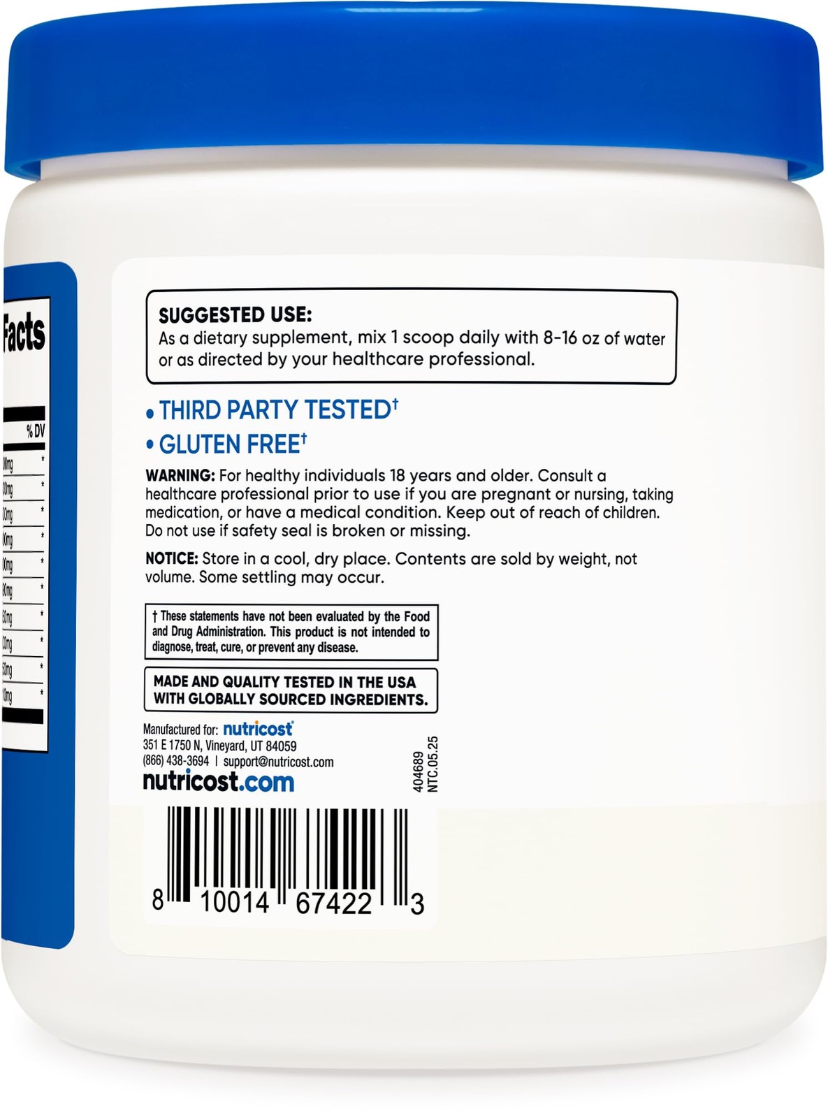 Nutricost EAA Powder 30 Servings (Unflavored) 8.8 Ounce (Pack of 1), Red