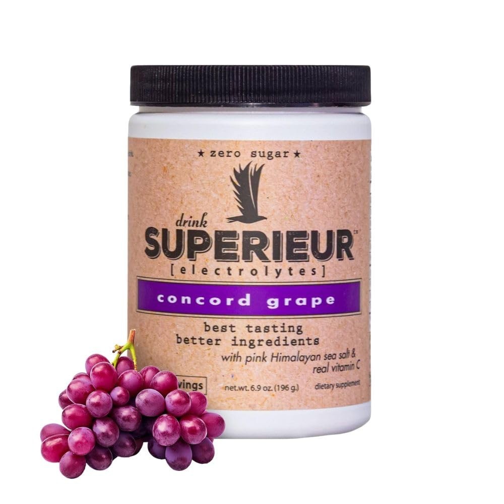 Electrolyte Powder – Concord Grape, 70 Servings | Vegan, Zero Sugar, Keto, Hydra