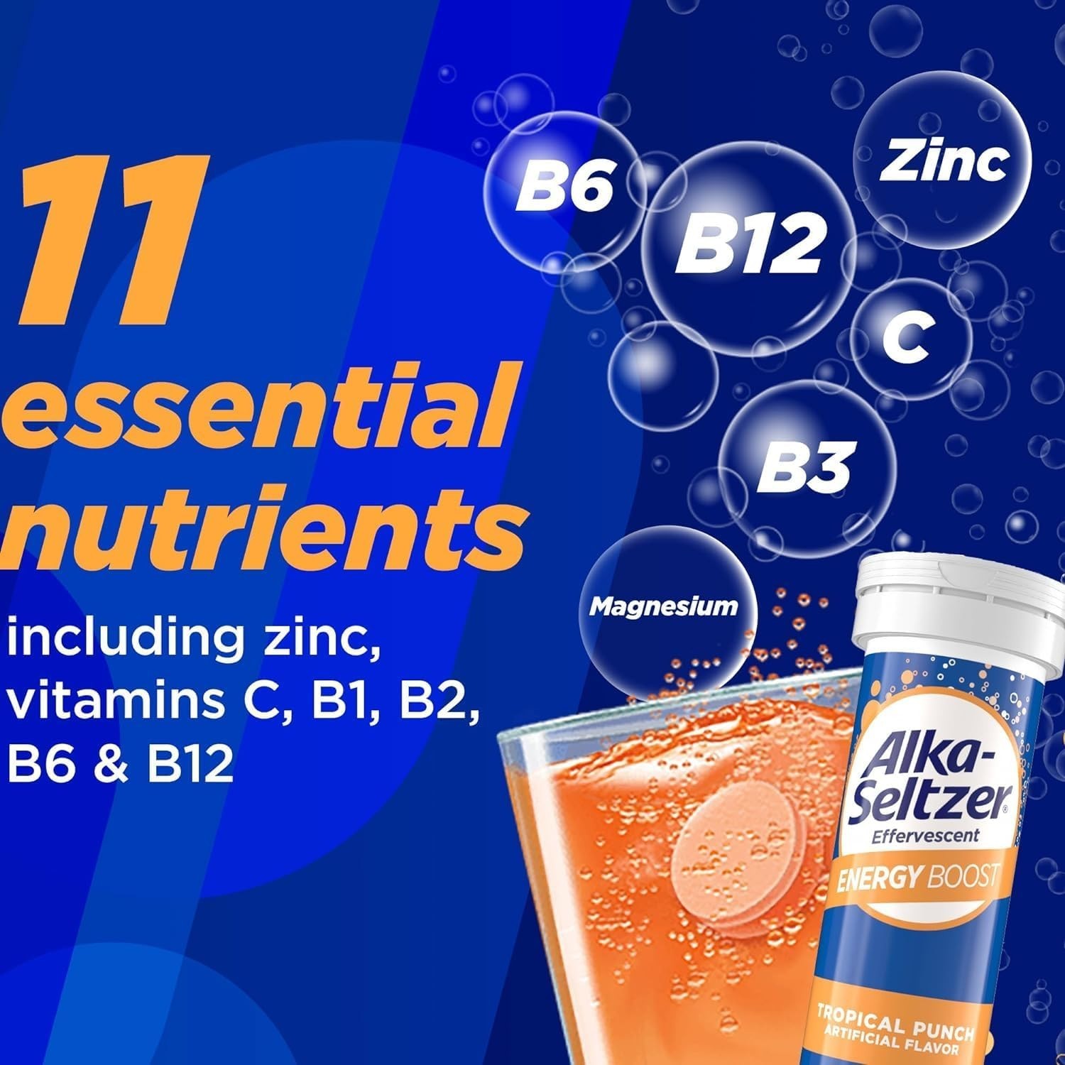 Energy Boost: Caffeine & Guarana, B Vitamins, Supports Mental Alertness and P…