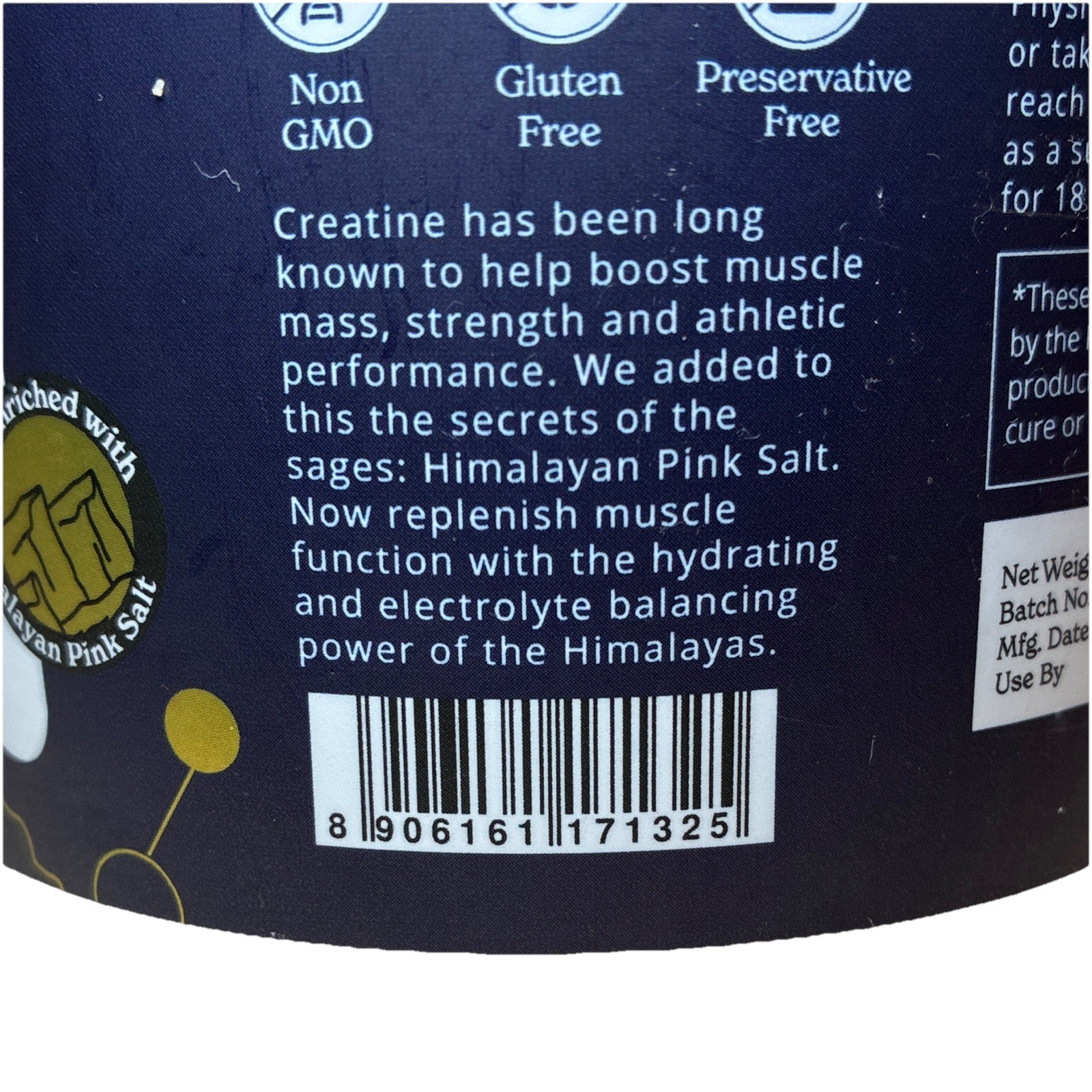 BetterAlt Creatine Powder Non-GMO Gluten-Free Pineapple 8.8 oz (250 g)