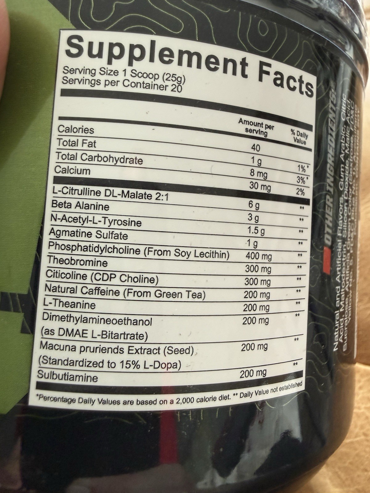 Pre-Workout by Undefined Nutrition- Flavor Nuclear Explosion 1.1-lbs Energy++
