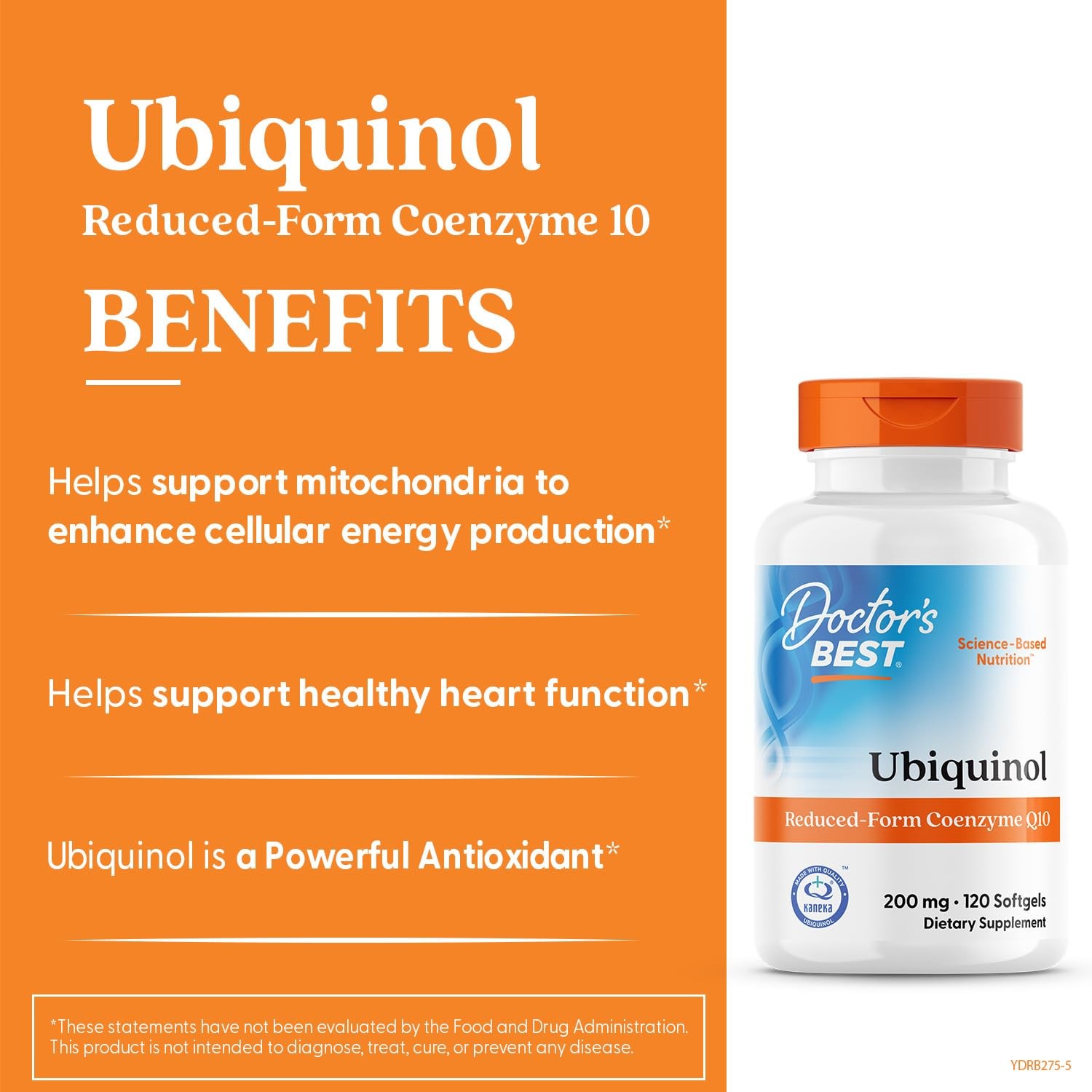 Doctor’S Best Doctors Best Kaneka Ubiquinol 200 Mg Supplement For Men Women –