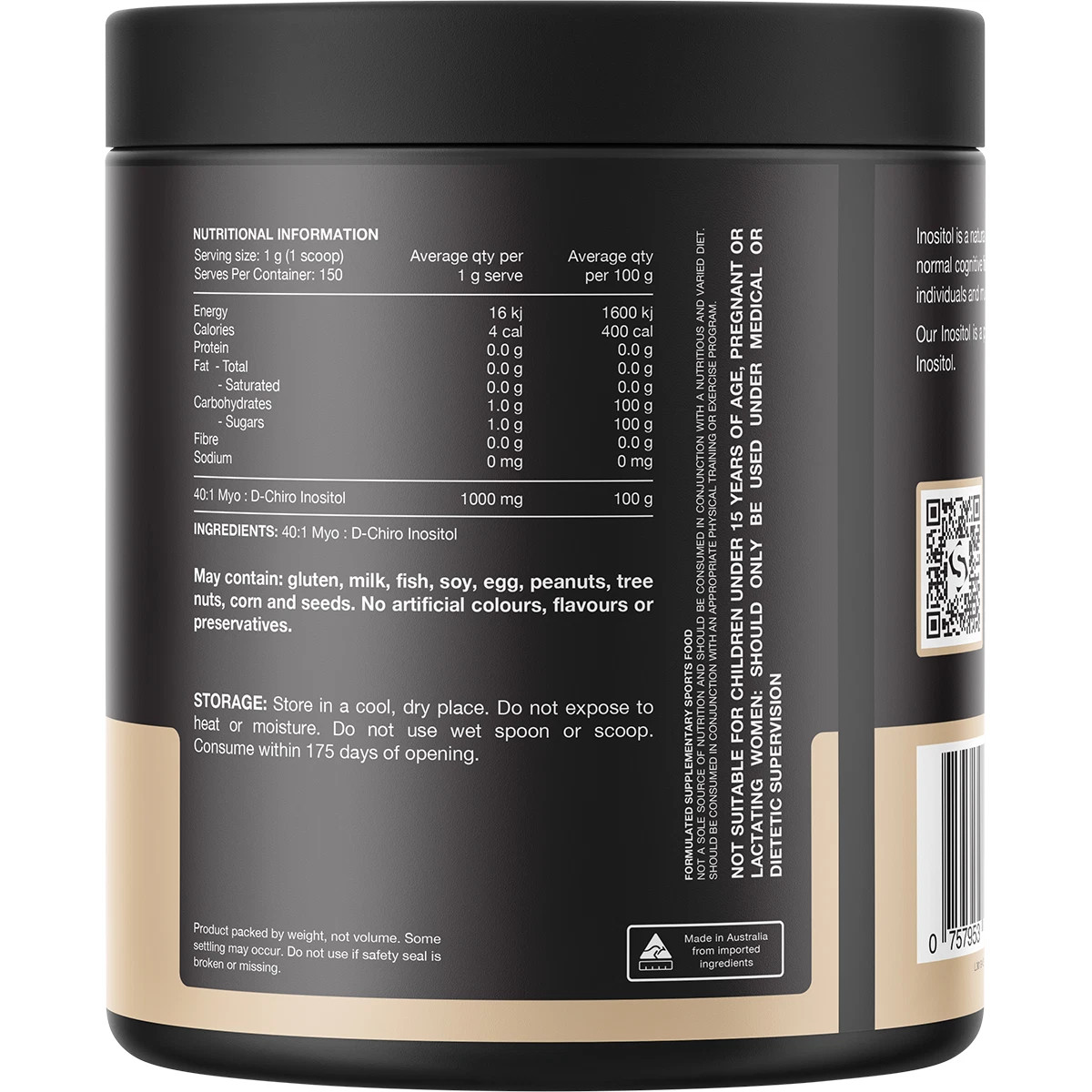 New Switch Nutrition Inositol 150g 40:1 MYO : D-Chiro Inositol
