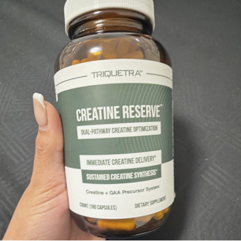 Triquetra Creatine Reserve Dual-Pathway Capsules with B Vitamins 180 Count NEW
