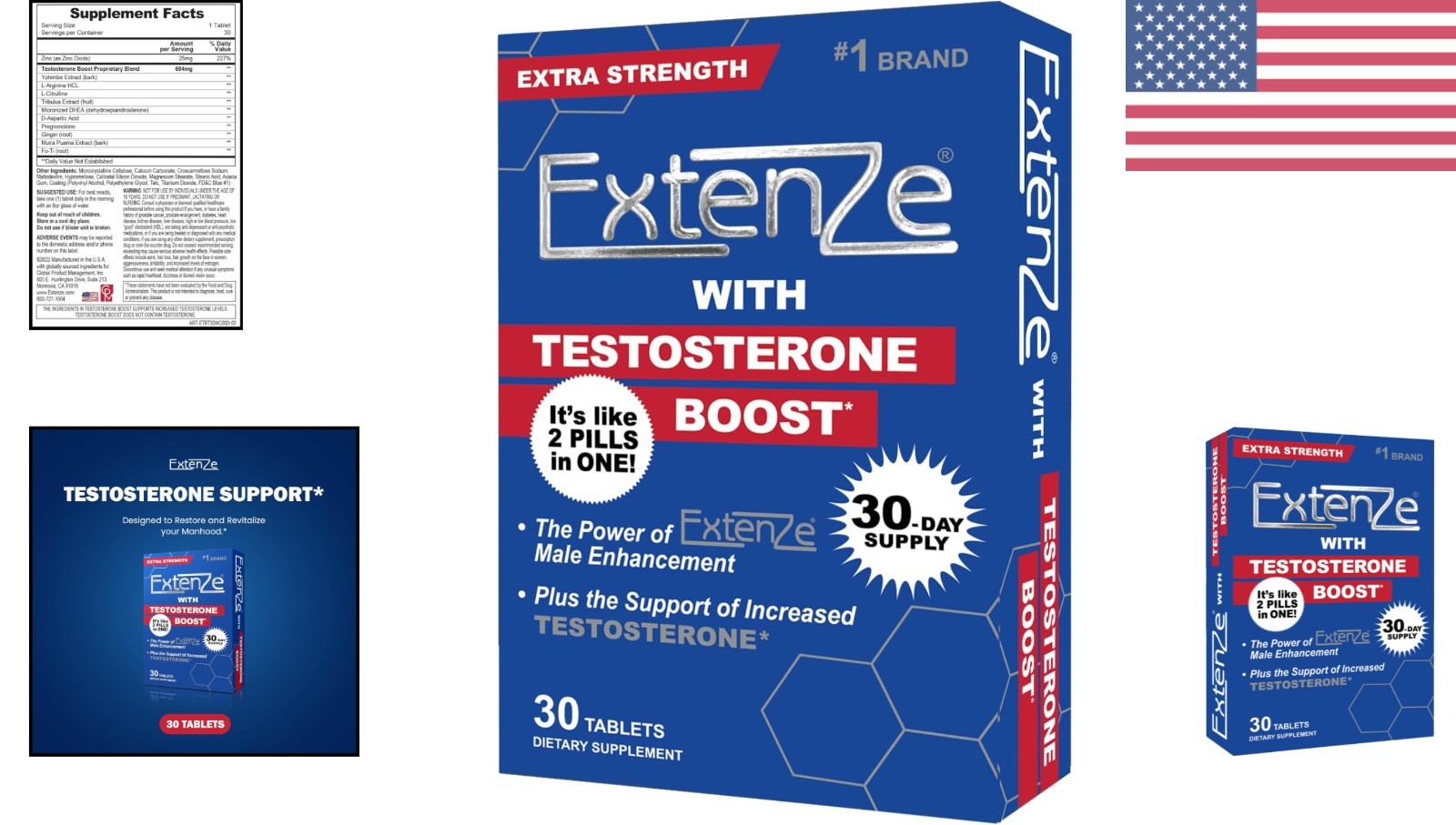 Revitalize Manhood with Testosterone Boost – 30ct Extended Release Tablets