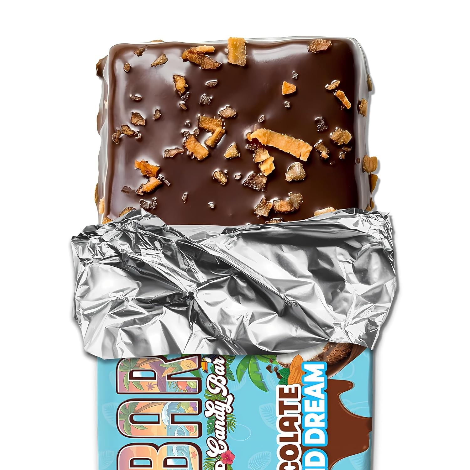 Anabar Protein Bar Almond Butter, 20 Grams of Protein 12 Bars Coco Almond Dream