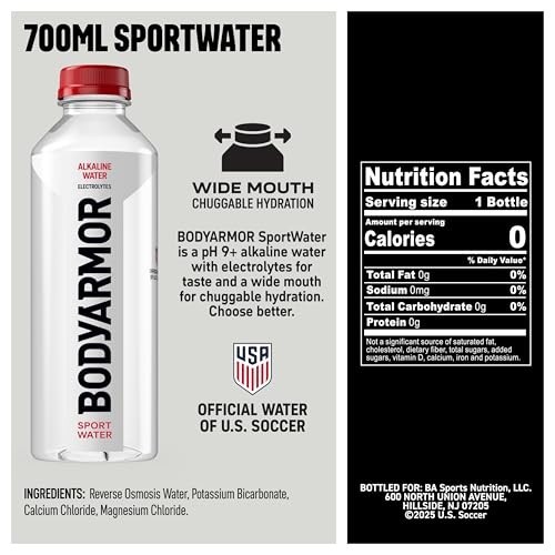 High Alkaline Water pH 9+, Electrolytes, Superior Hydration, 700mL, 24 Pack