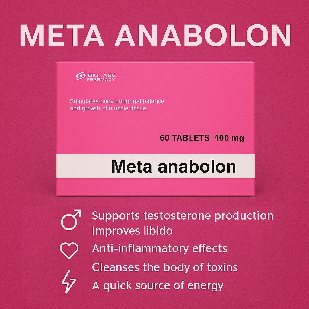 META ANABOLON Testosteron Booster Testo Libido -Smilax officinalis Muskelaufbau