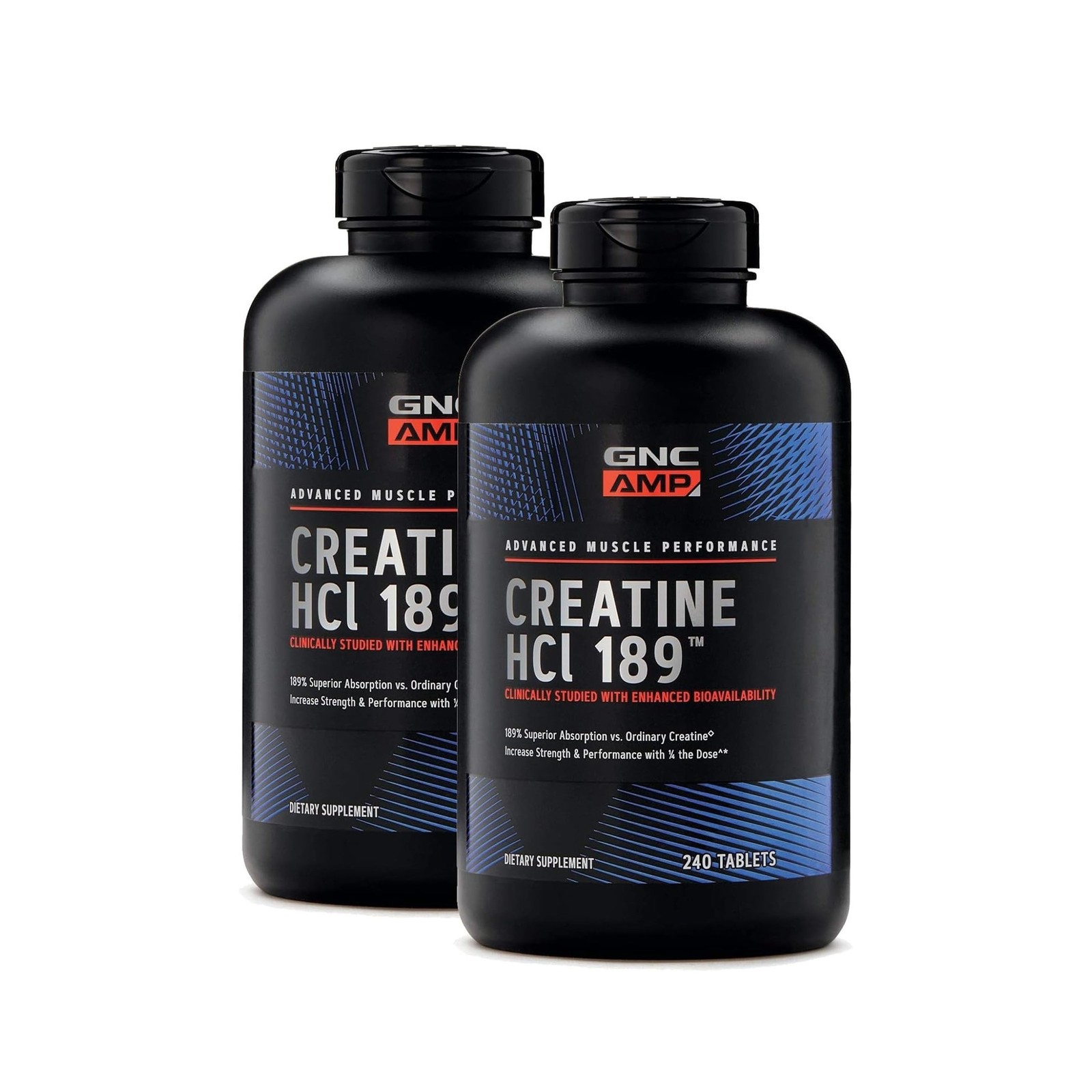 GNC AMP Creatine HCl 189, Targeted Muscle Builder and Recovery Supplement, Fa…