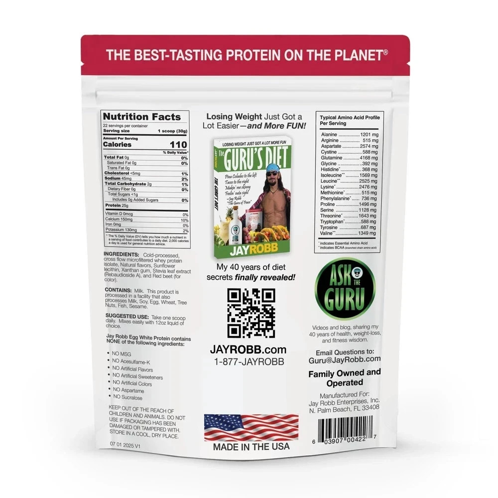 JAYROBB Whey Protein 1.5 Pound, Strawberry