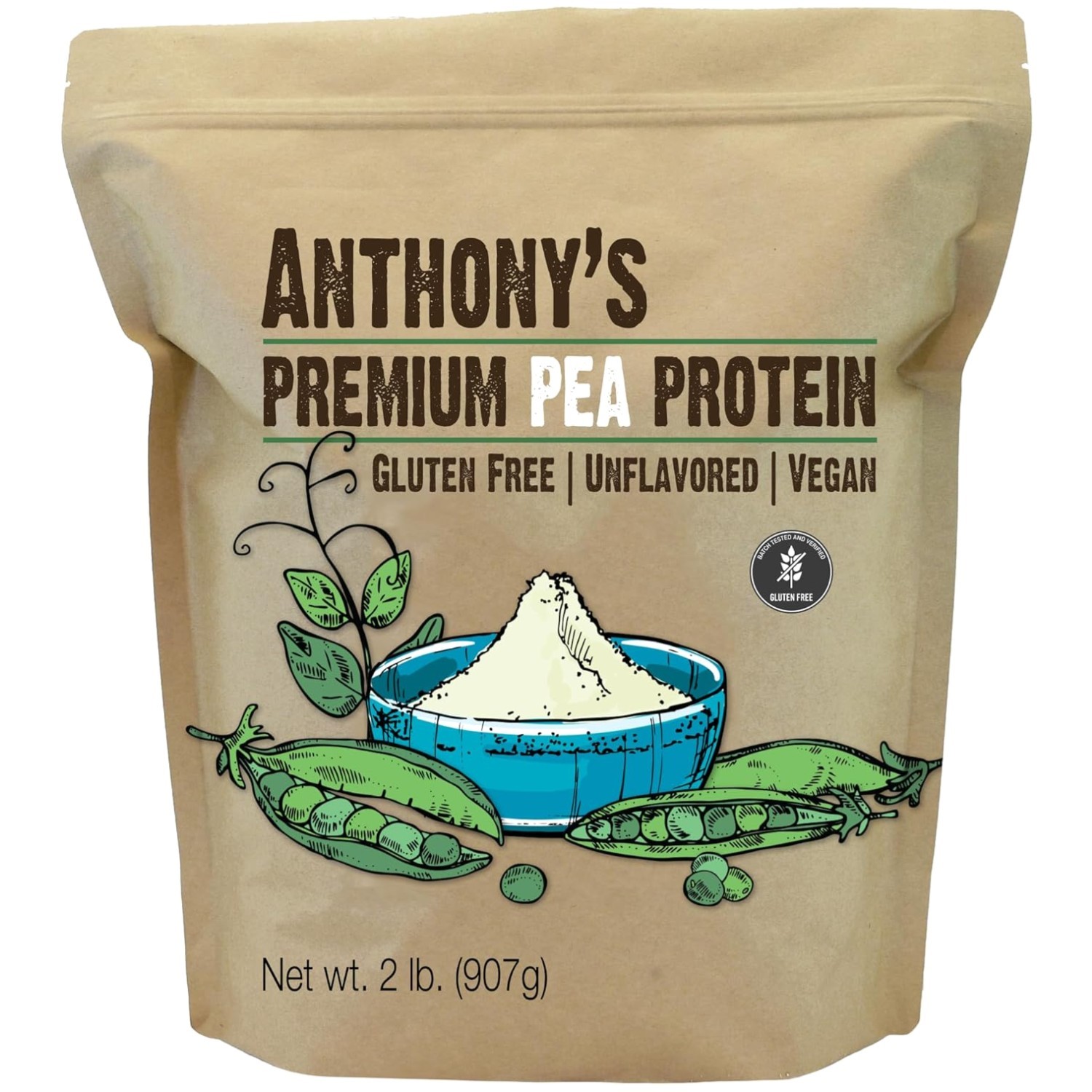 Pea Protein Isolate, 2 lb – Unflavored