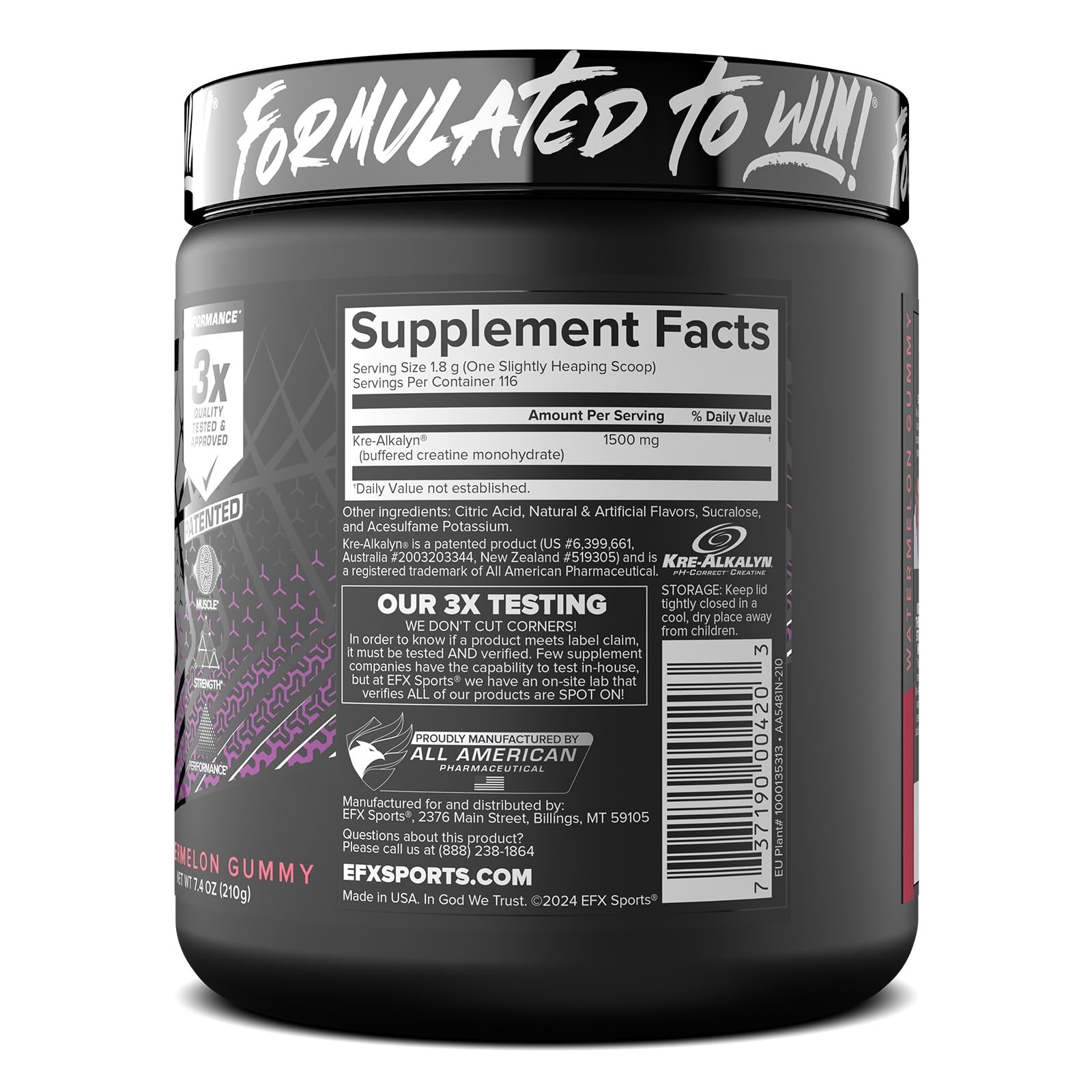 Kre-Alkalyn EFX Powder | pH Correct Creatine Monohydrate Powder Supplement | …