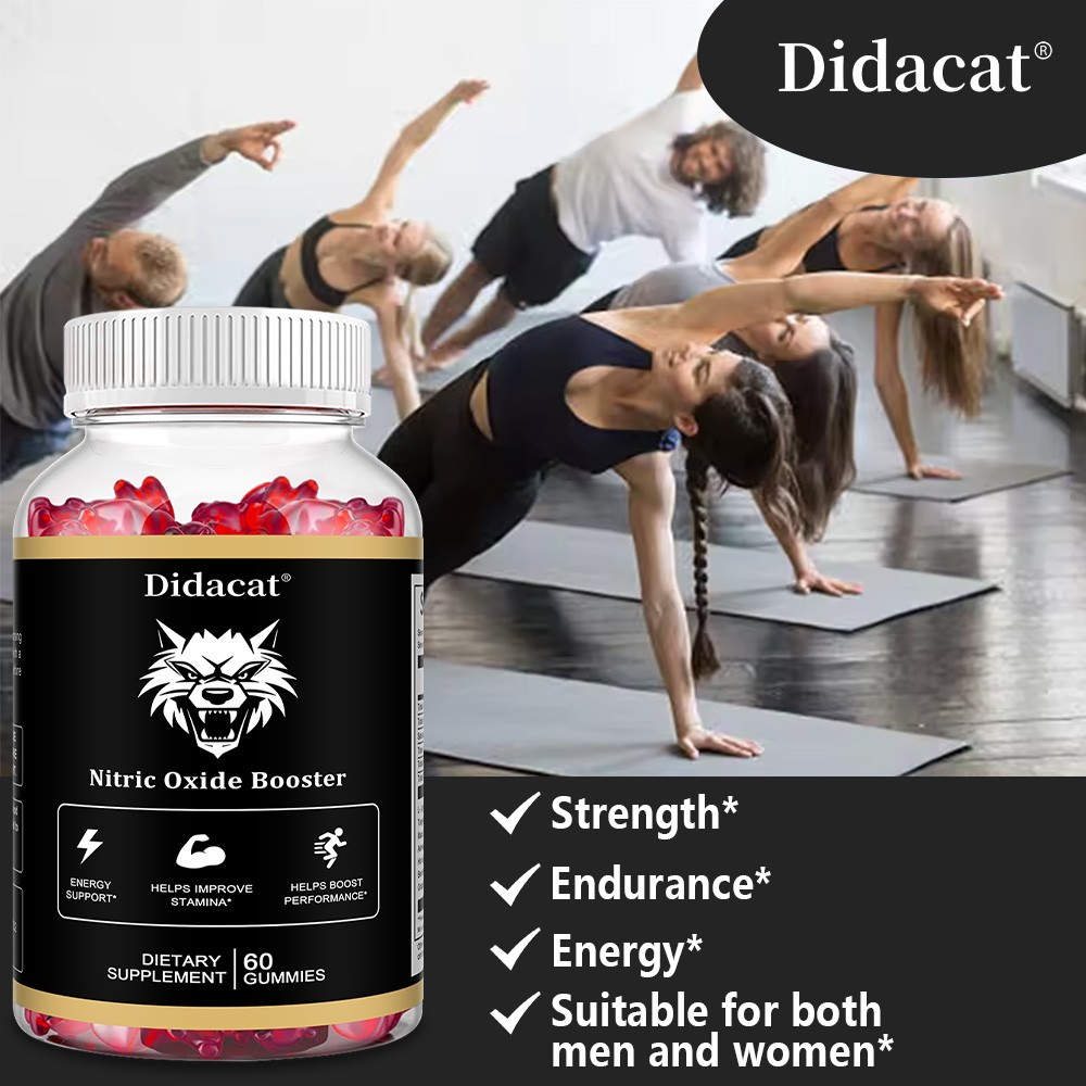 Maca root 100mg,Ashwagandha 100mg 60 gummies | Nitric oxide booster | Strength