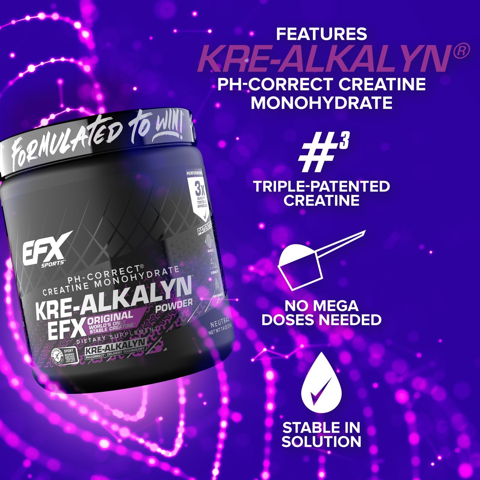 Kre-Alkalyn EFX Powder | pH Correct Creatine Monohydrate Powder Supplement | …