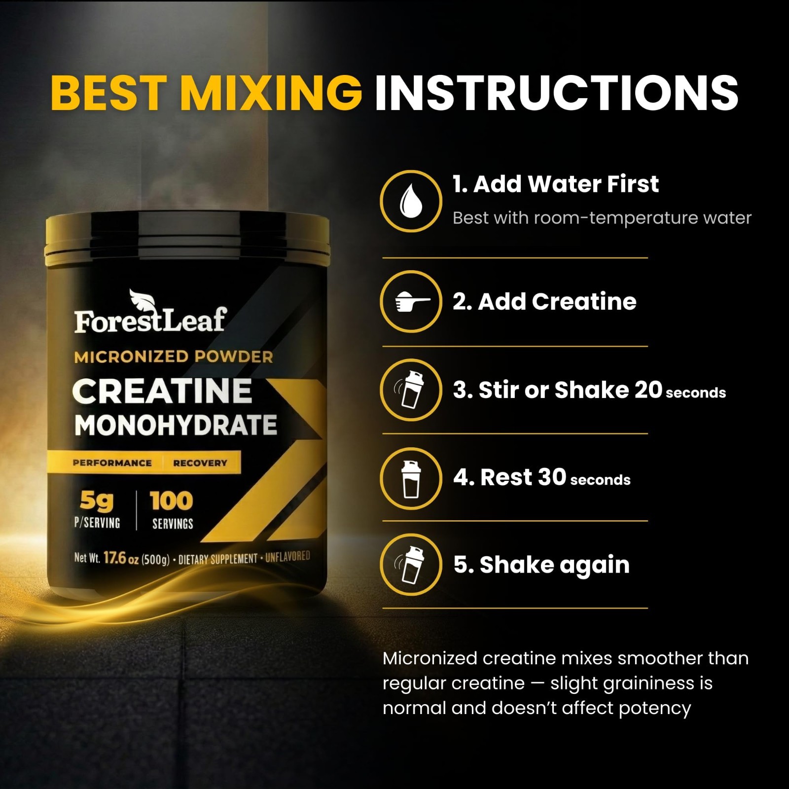 Micronized Creatine Monohydrate Powder – Boost Muscle Growth & Strength – 5G/Ser