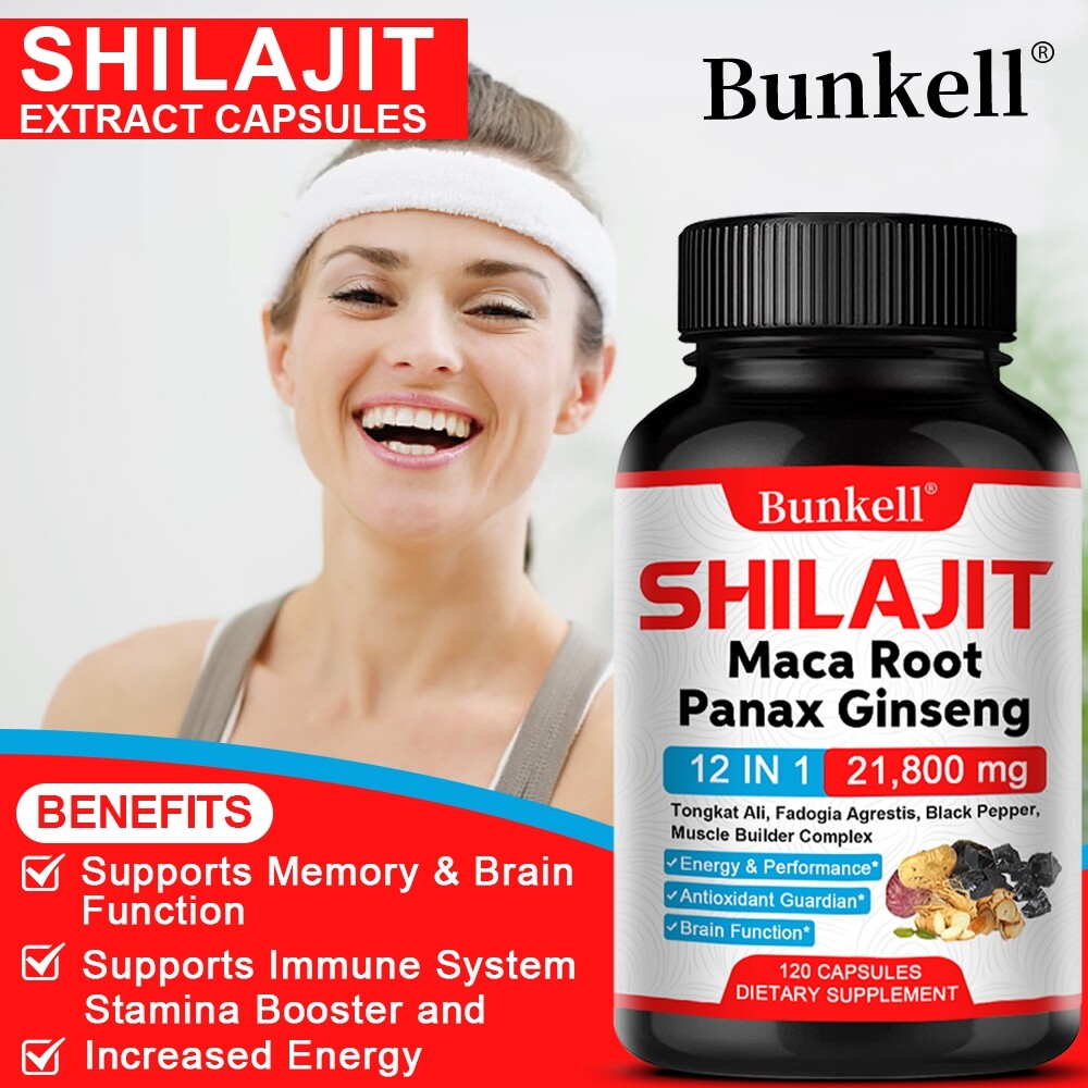 SHILAJIT Maca Root Panax Ginseng extract Muscle Health Energy&Performancesupport