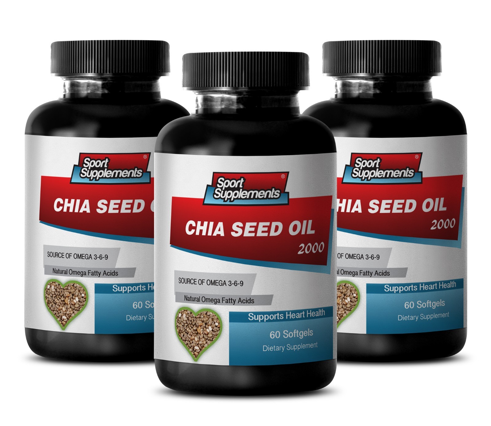 Advanced Antioxidants – Chia Seed Oil 2000mg – May Help You Sleep Pills 3B