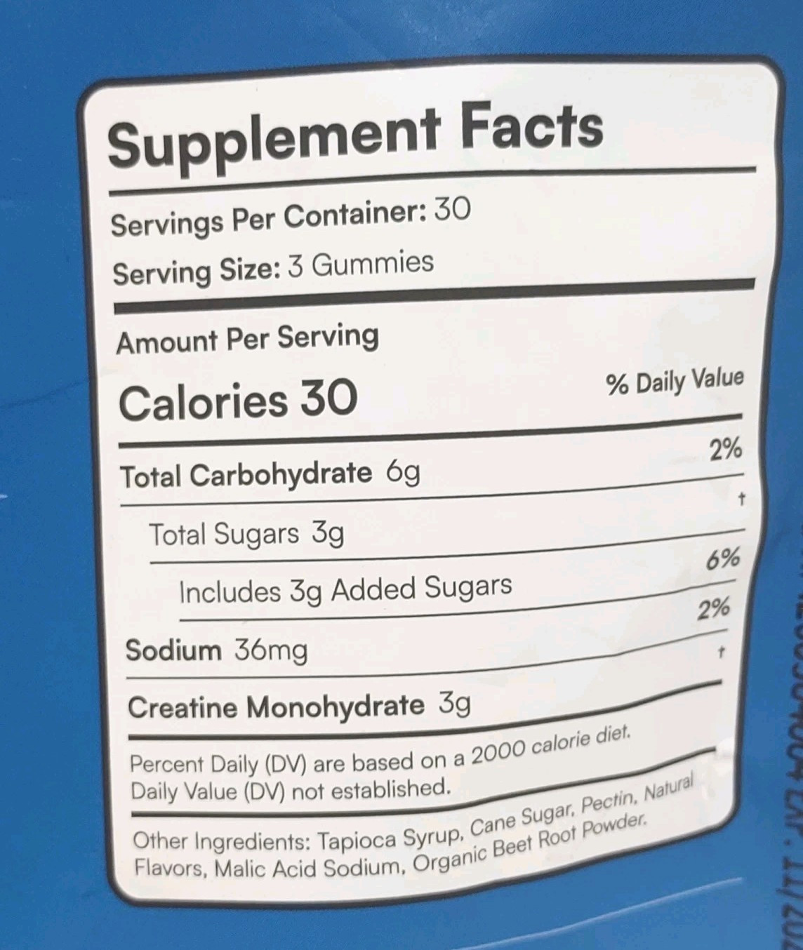 Creatine Monohydrate Gummy Watermelon, 30 Servings Exp 11/2027 NET WT 1LB