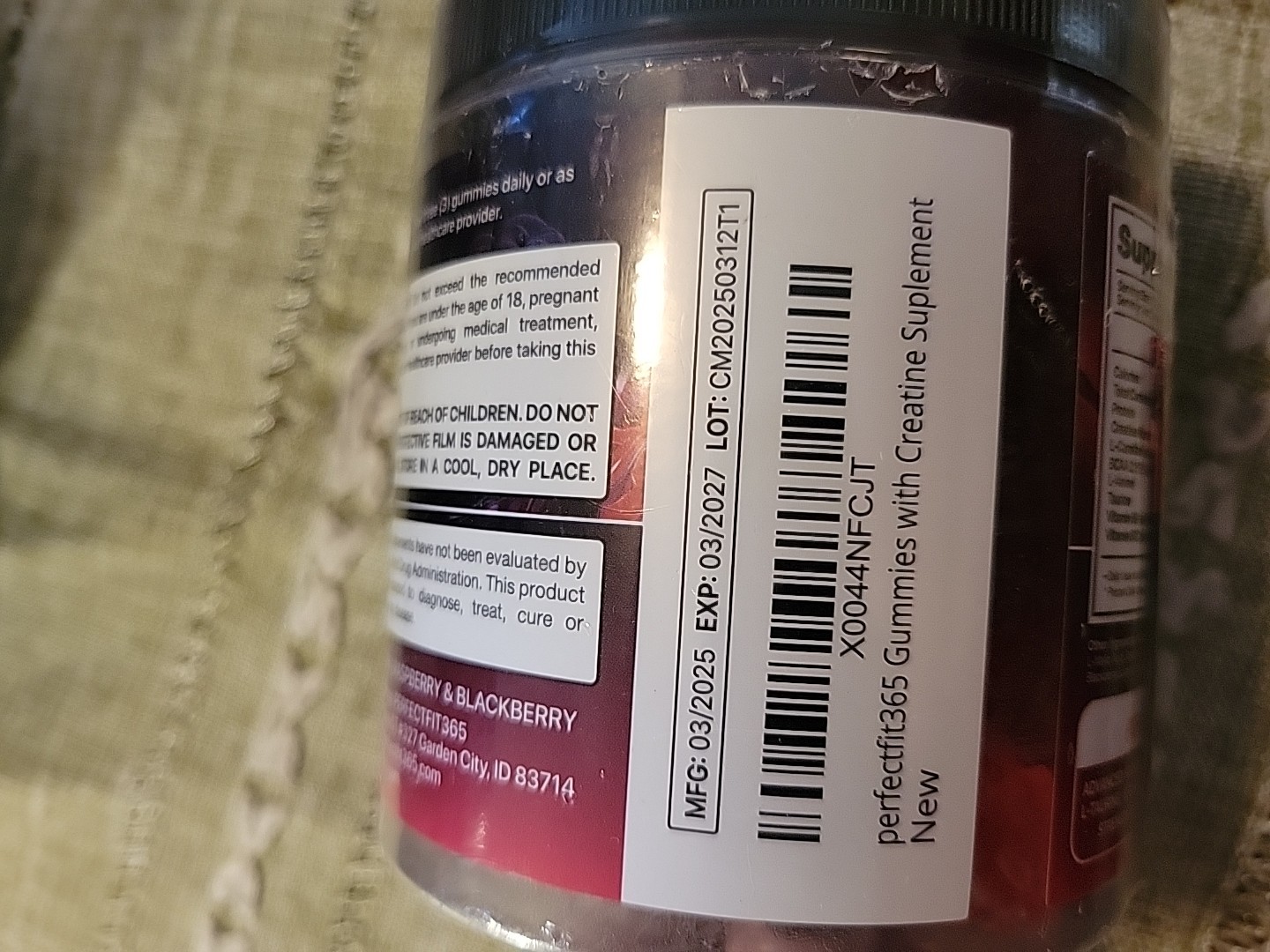 9 x PerfectFit365 Creatine Monohydrate Gummies 8000 MG. Sugar Free