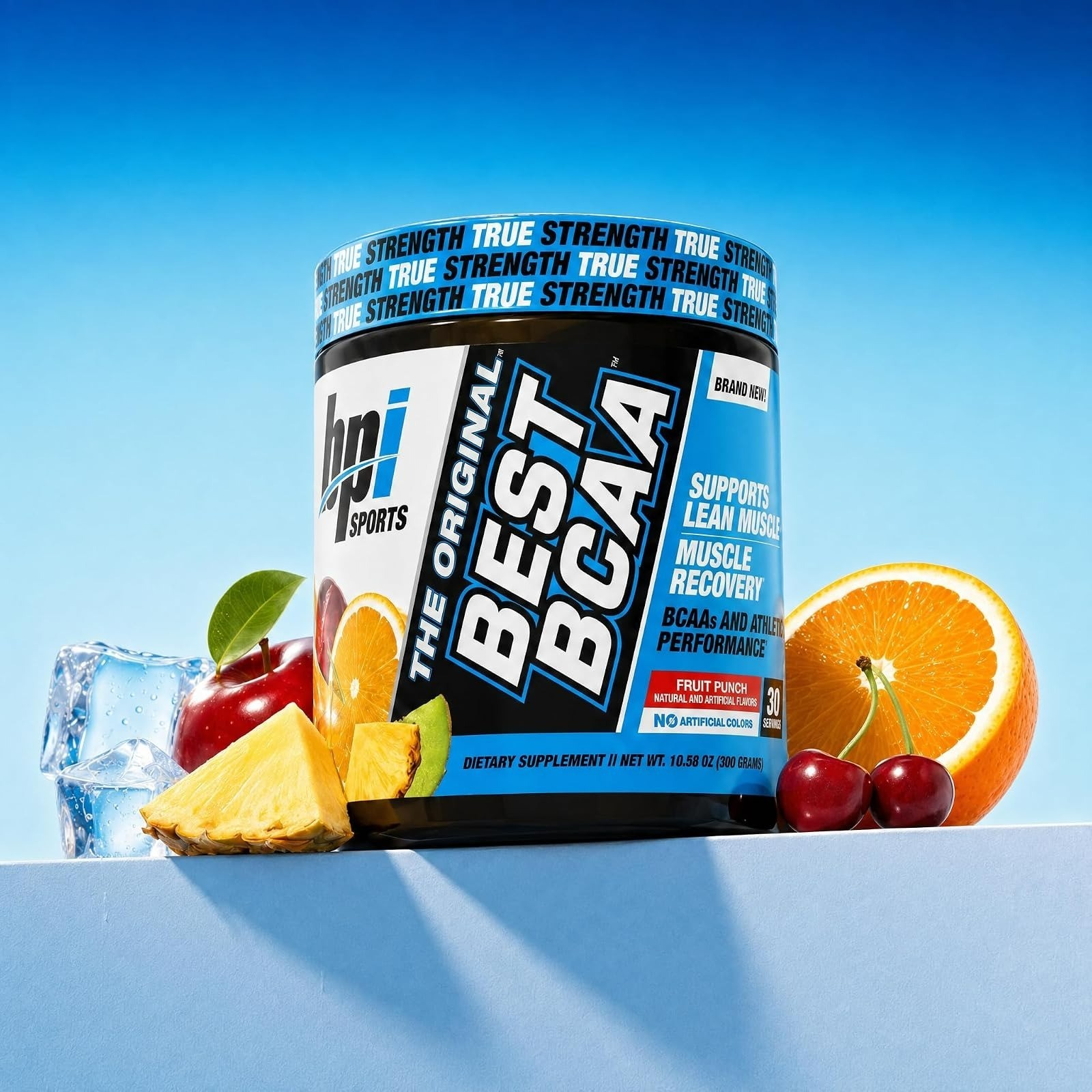 BPI Sports Best BCAA Powder – Hydration, Fruit Punch, 30 Servings