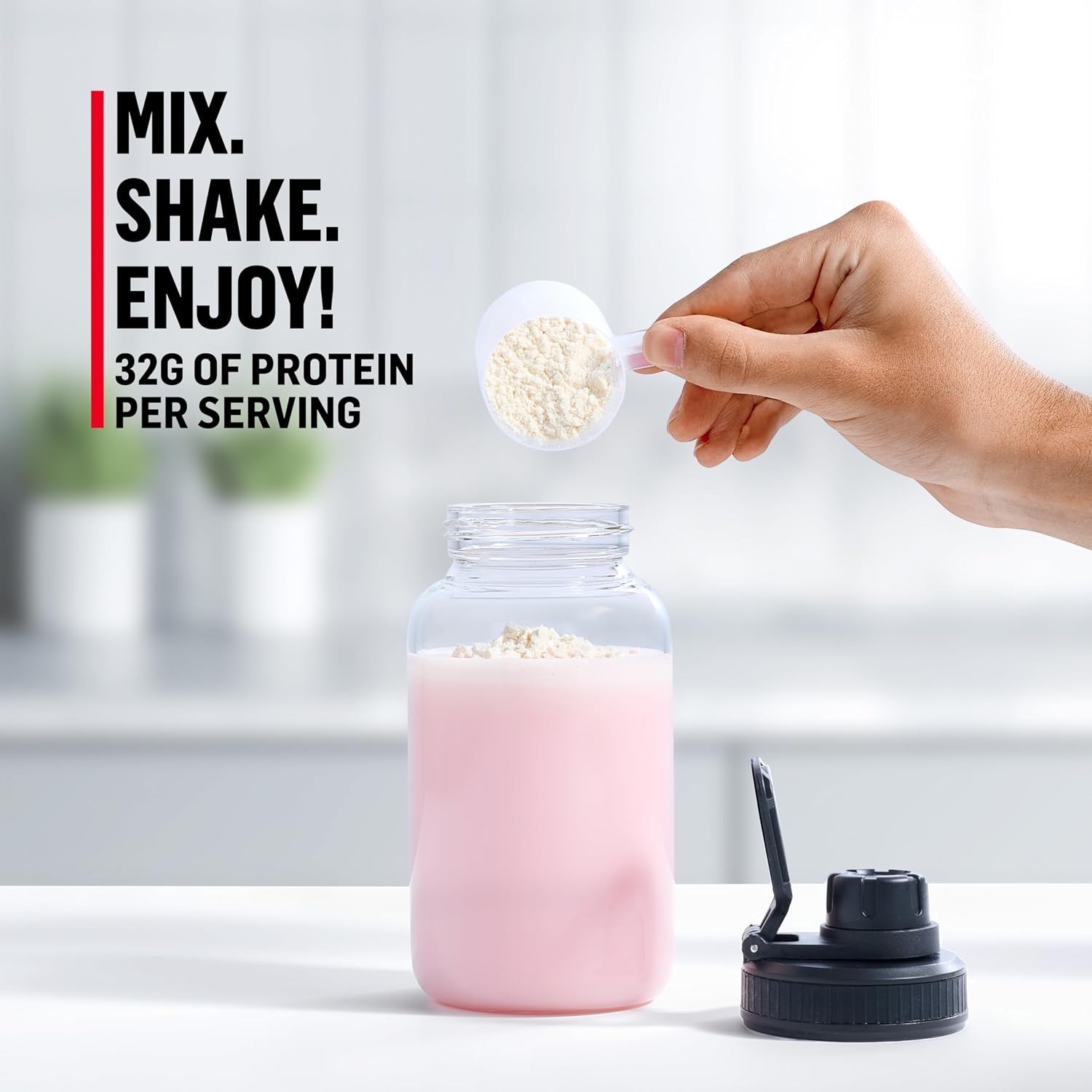 Muscle Milk Genuine Protein Powder Strawberries N Creme 1.93 lbs 13 Servings