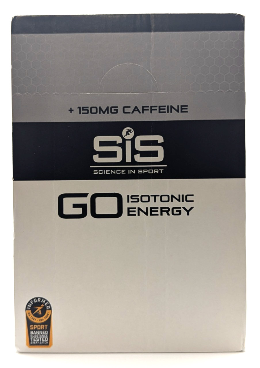 Science in Sport GO Energy + Caffeine Gels, Double Espresso, Box of 30, BB 12/26