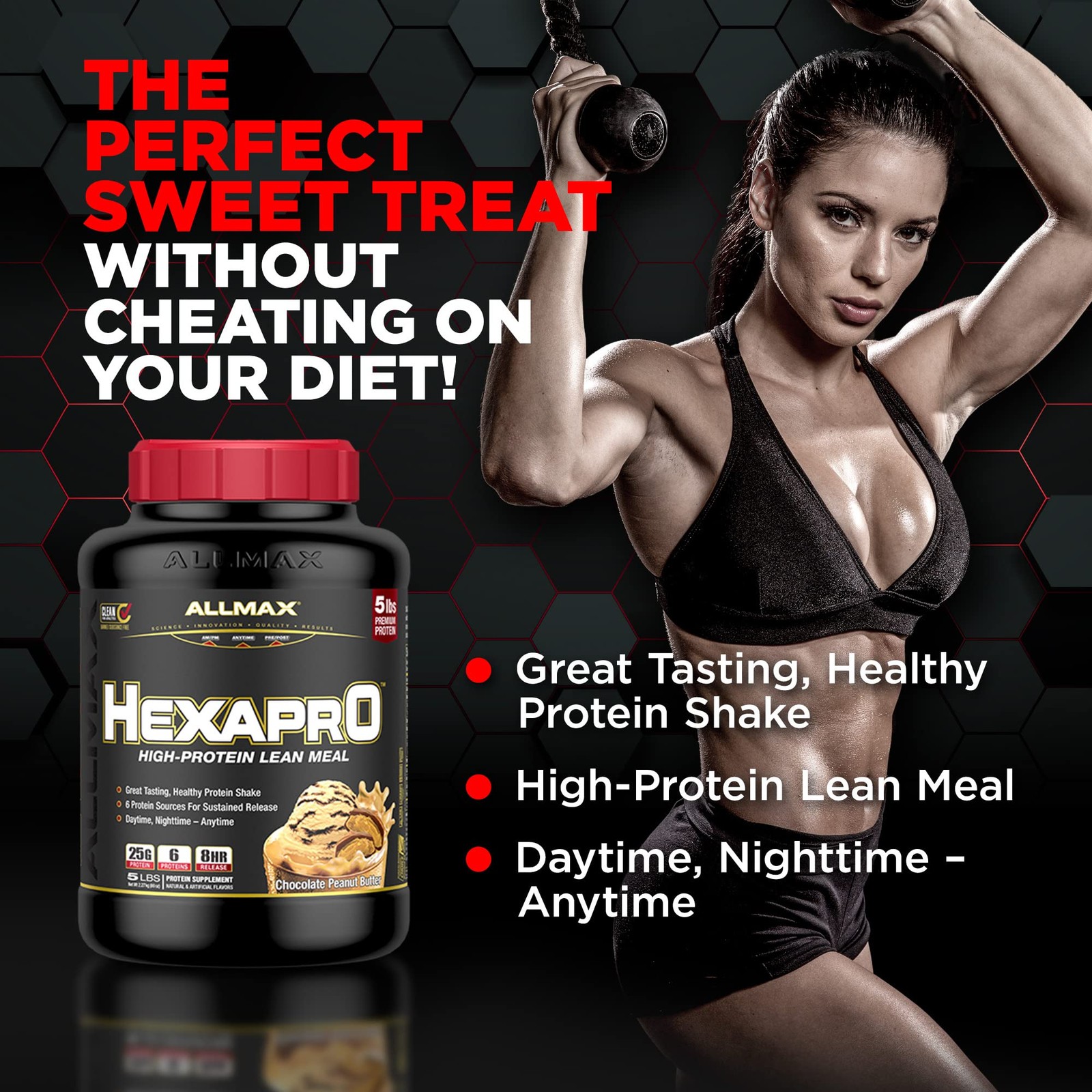 Allmax Hexapro French Vanilla – 2 Lb – 25 Grams Of Protein Per Serving – 8-Hour