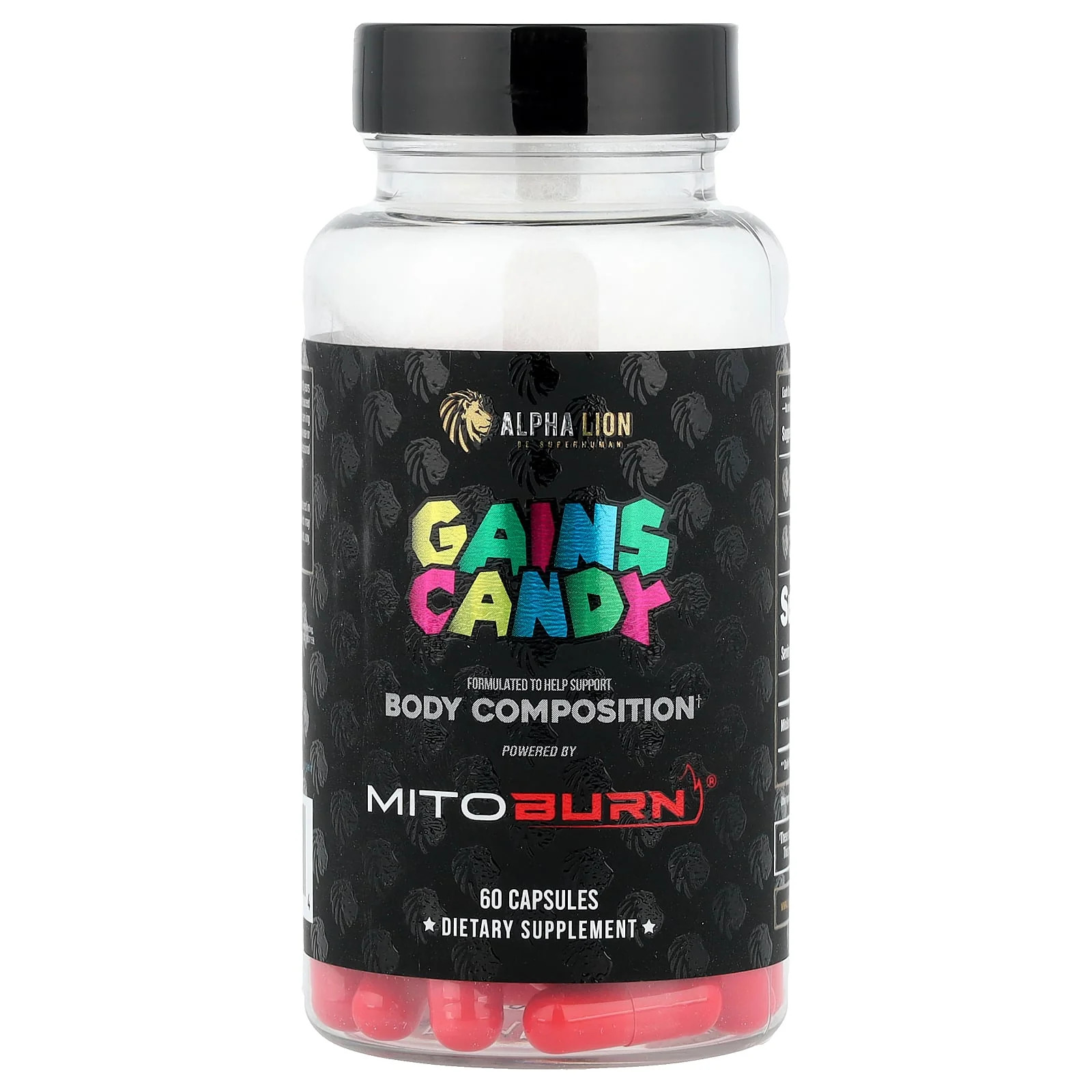 2 X ALPHA LION, Gains Candy, MitoBurn�, 60 Capsules