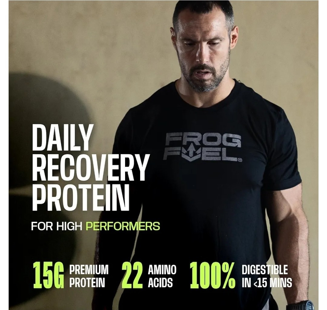 Frog Fuel Power Regular Complete Liquid Protein Shot Gluten Free, Berry, 24 Pack