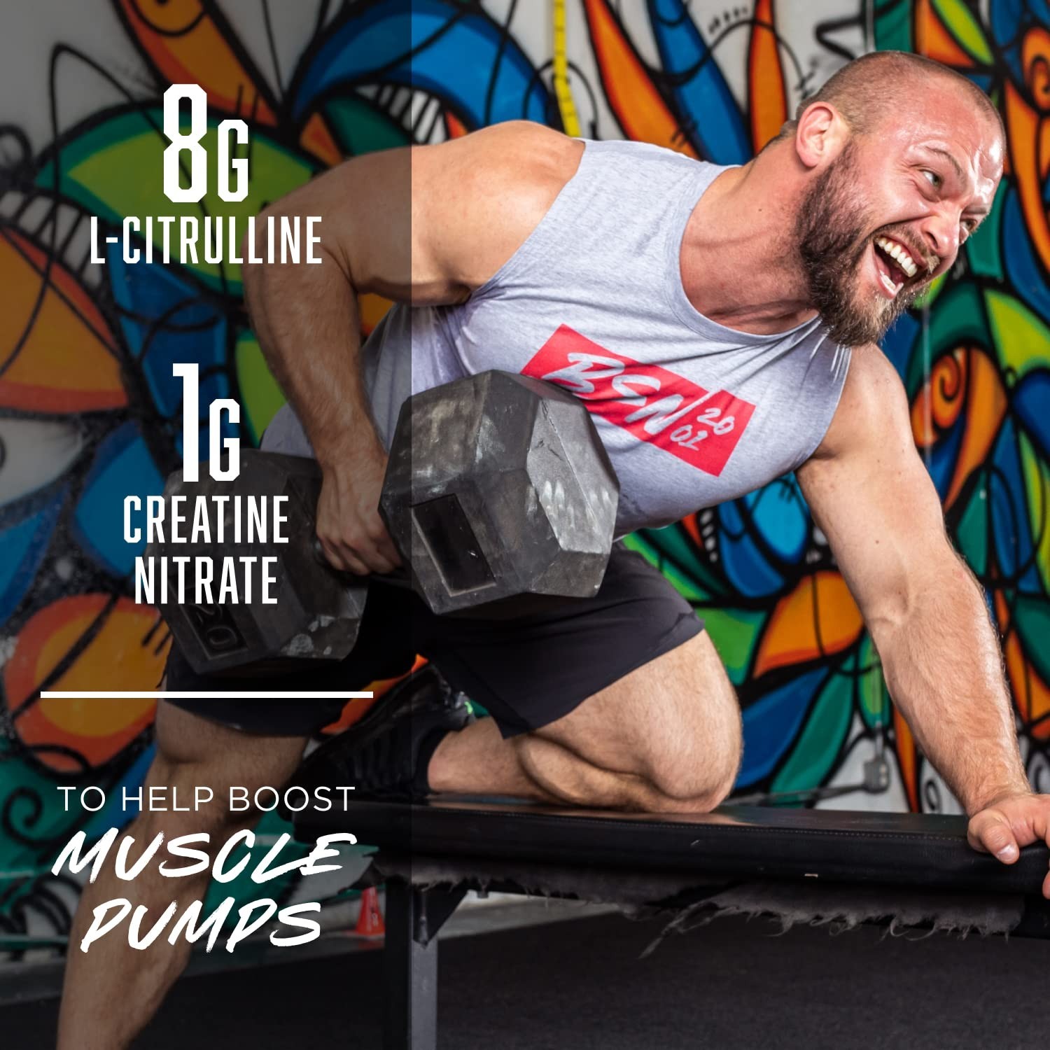 Pre Workout Powder Cherry Bomb – 24 Servings | 8g L-Citrulline & 3.2g Beta-Alani