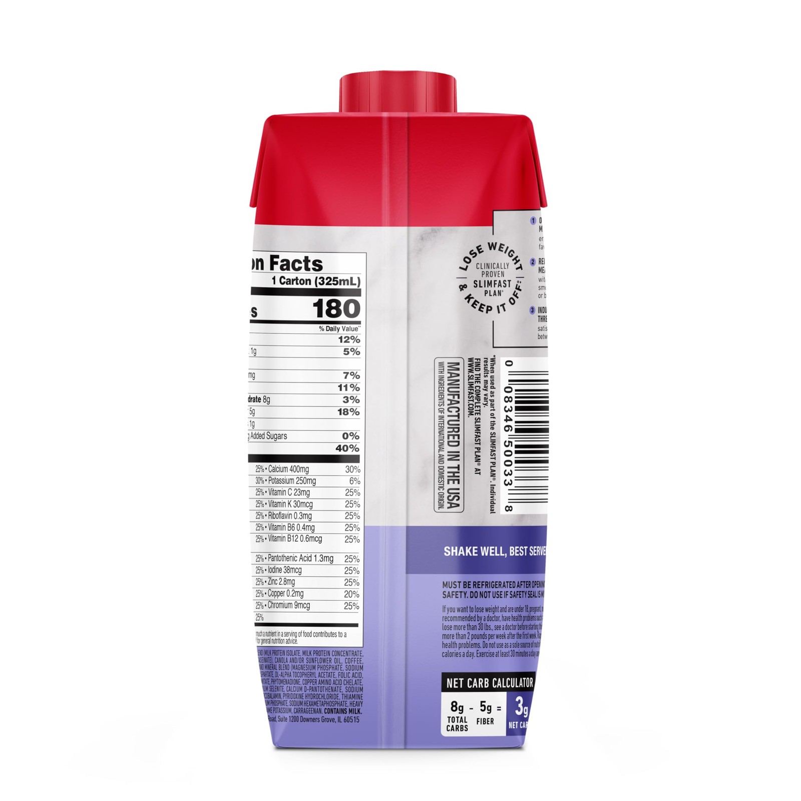 SlimFast Protein Shake with 132 Fl Oz (Pack of 1), Caramel Macchiato