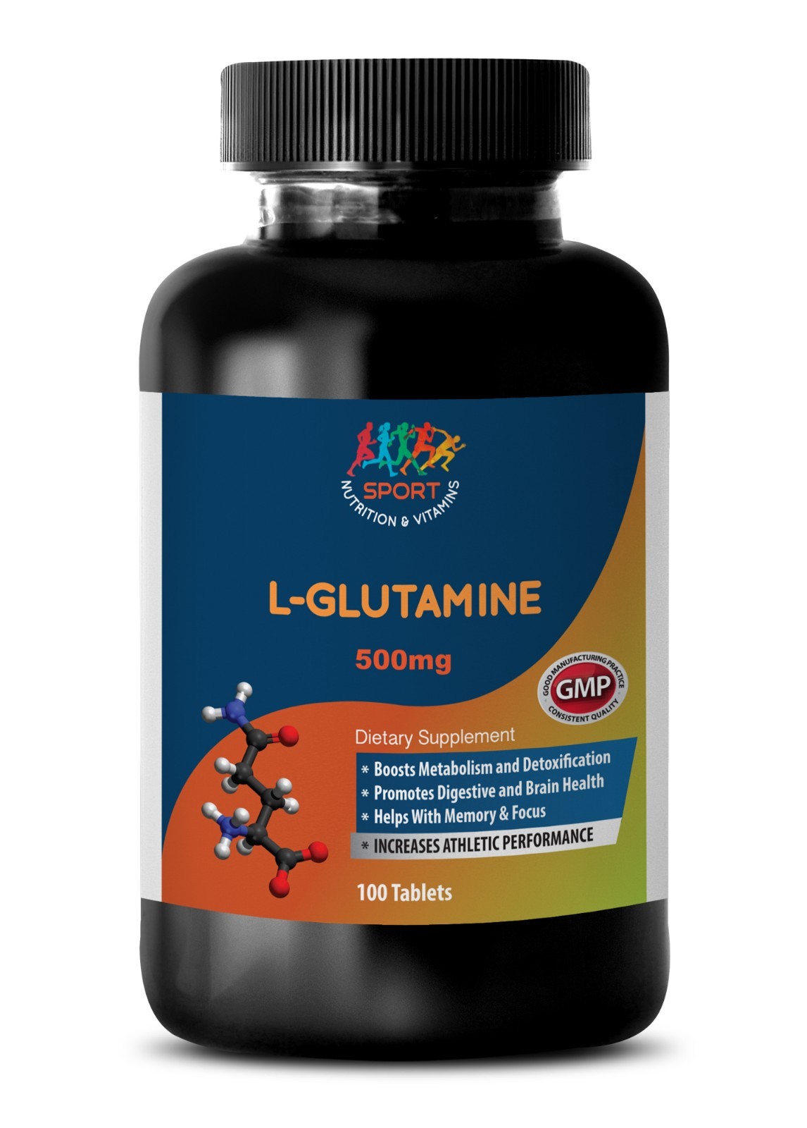 Bodybuilding Pills – L-GLUTAMINE – Brain Boost – Protein Synthesis – 1B 100Ct