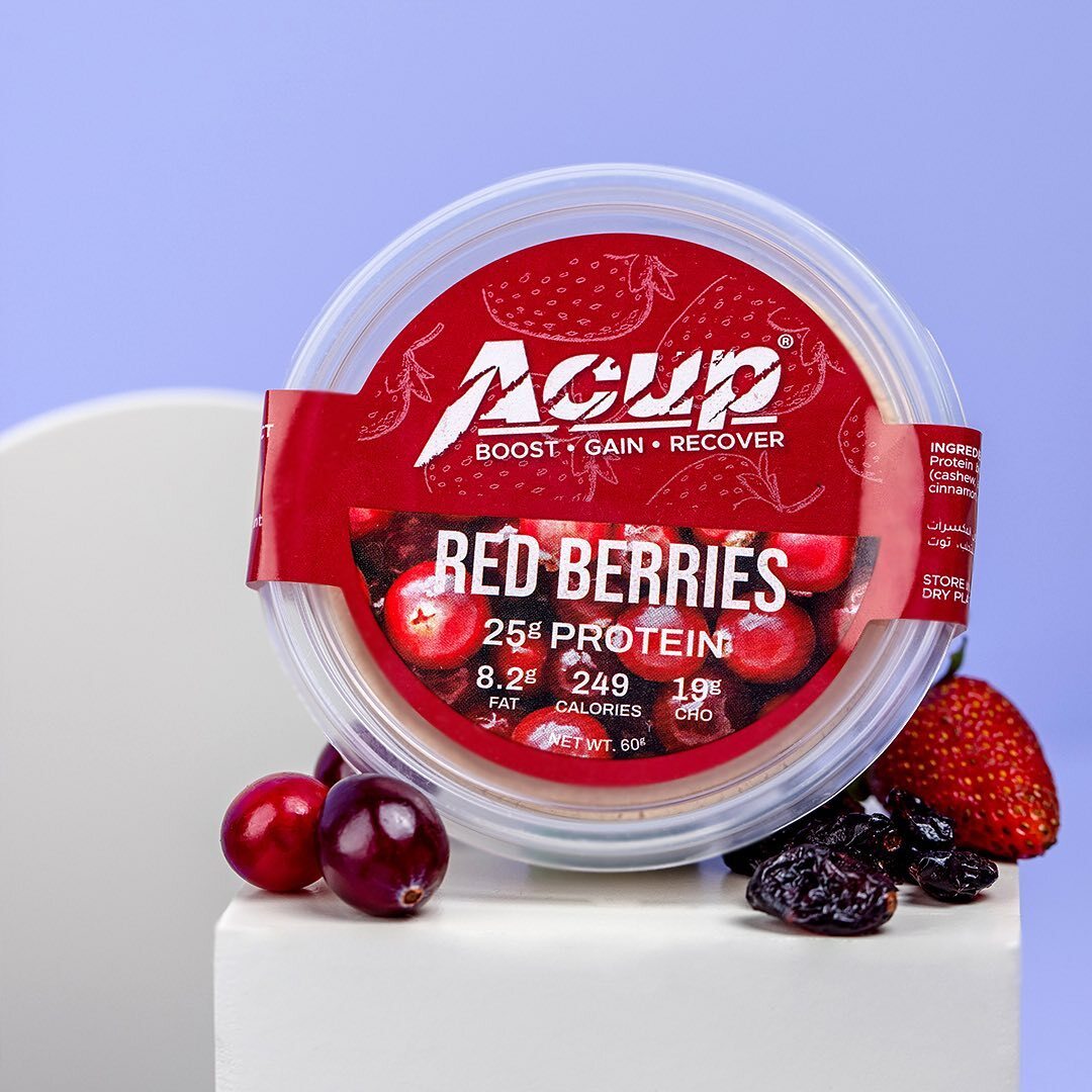 🇱🇧 Lebanese Acup Red Berries Protein Snack | 60g Cups | Worldwide Shipping