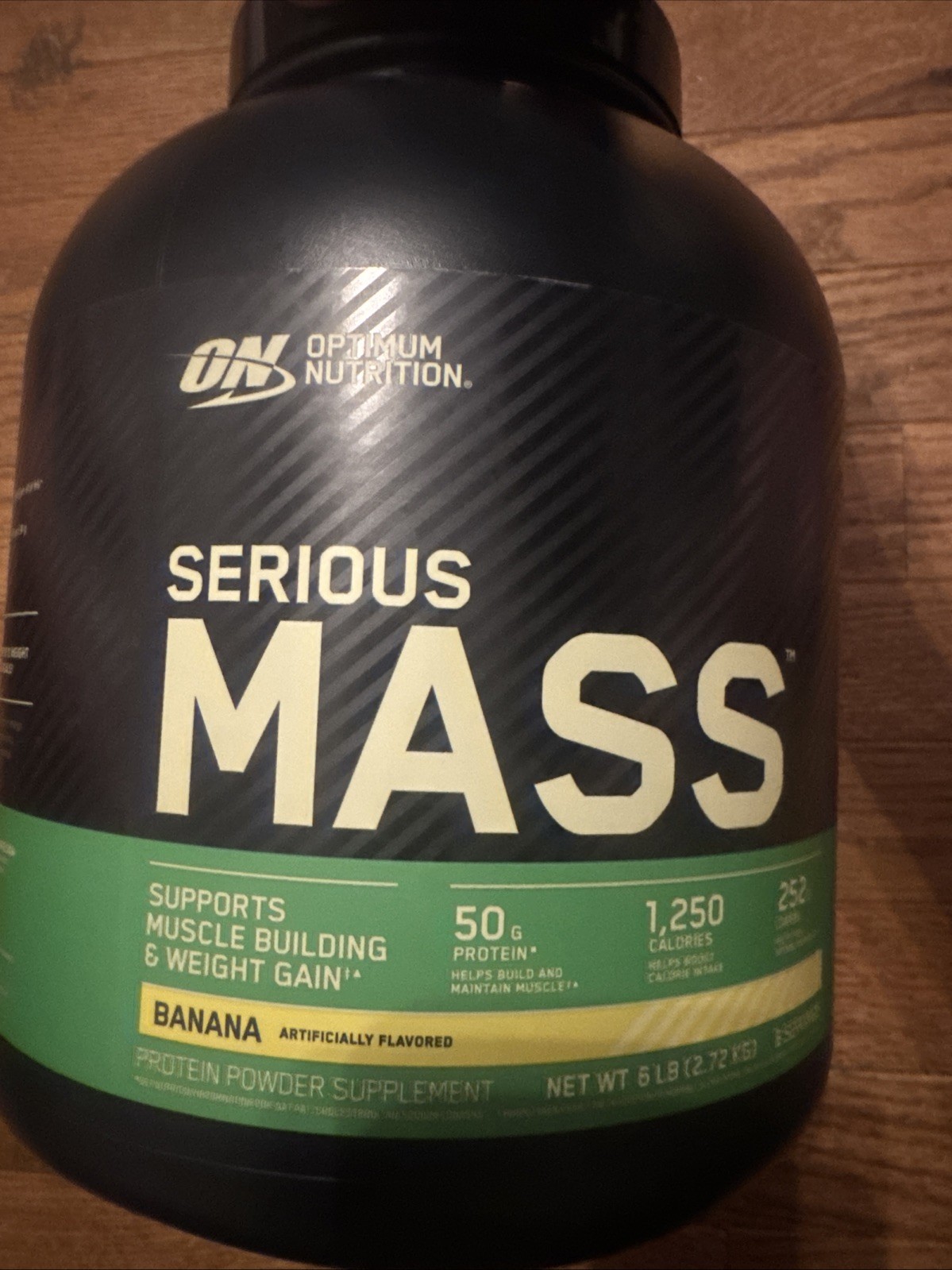 Optimum Nutrition Serious Mass Gainer Protein Powder, Banana, 6 lbs Exp. 10/2027
