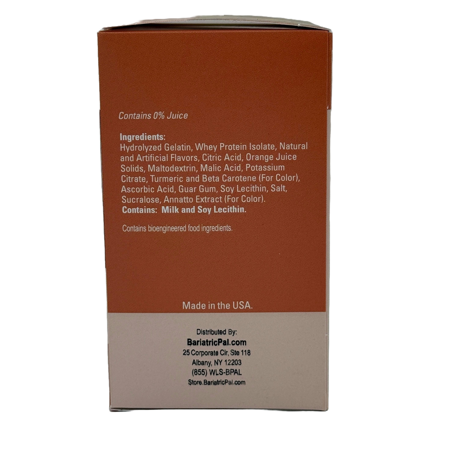 BariatricPal 12g Protein Fruit Drink – Orange (Aspartame-Free)