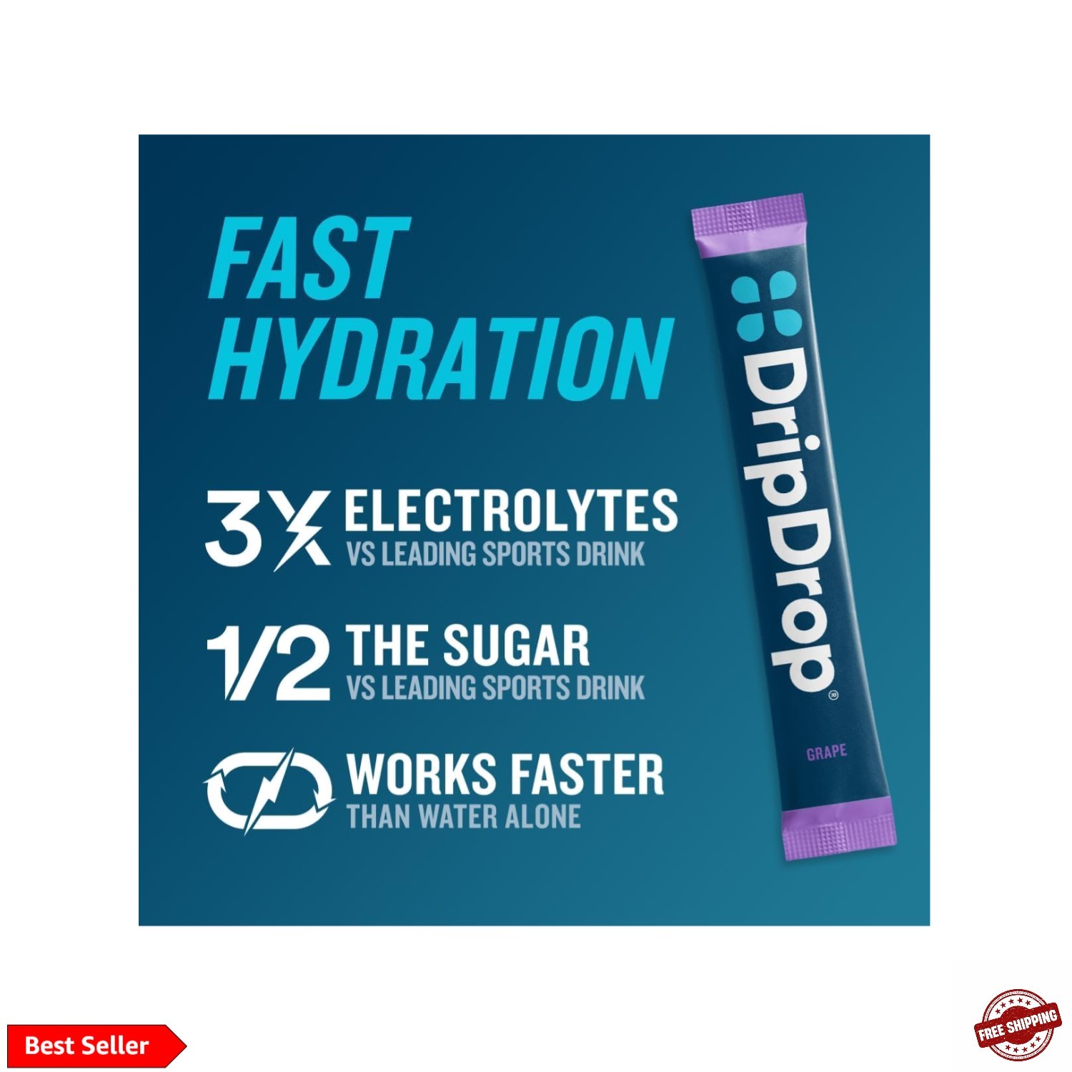 Hydration Packets – Juicy Variety Pack – Single Serve Electrolytes Powder Dri…