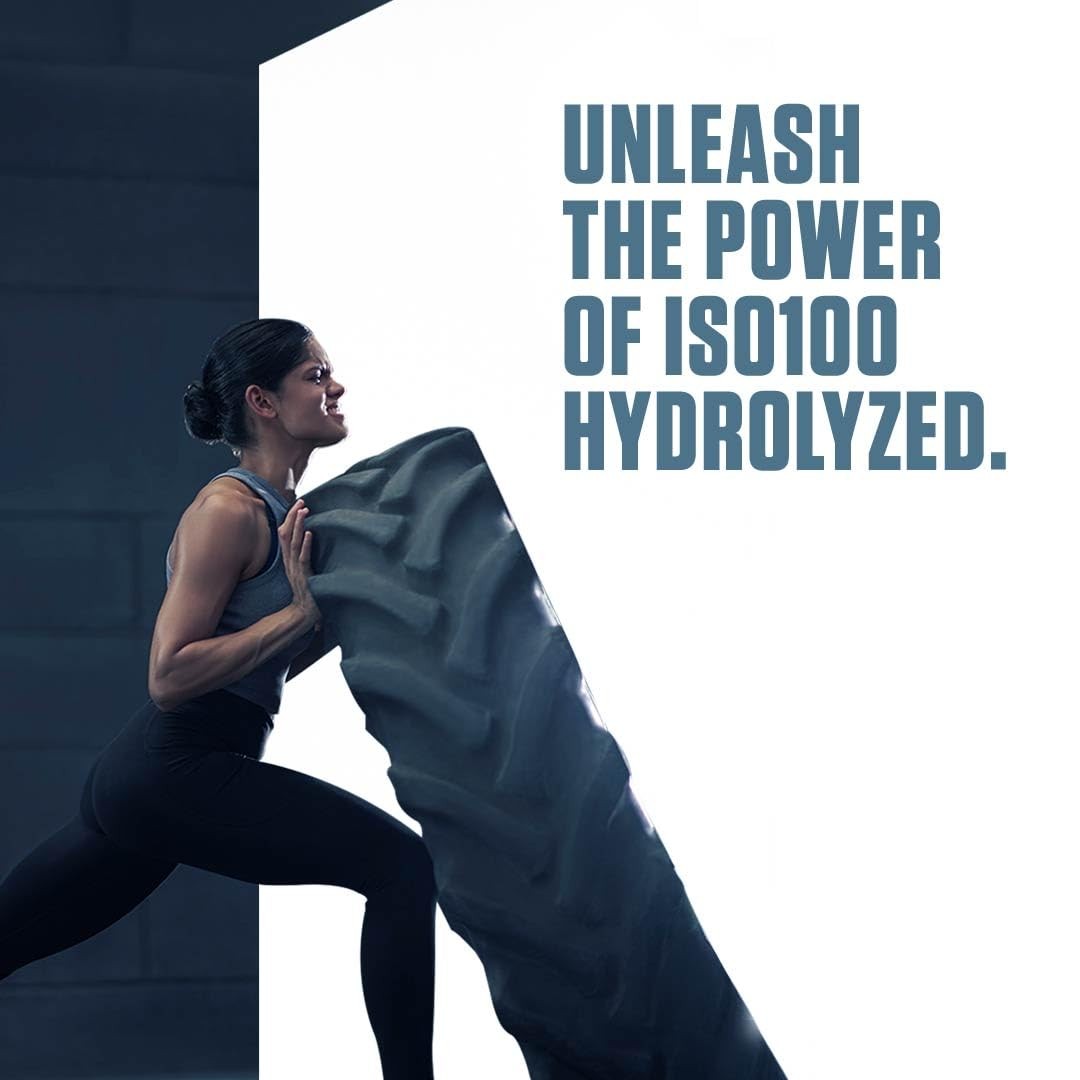 Dymatize ISO100 Hydrolyzed Whey Protein Chocolate 25g Protein 5lb Gluten-Free