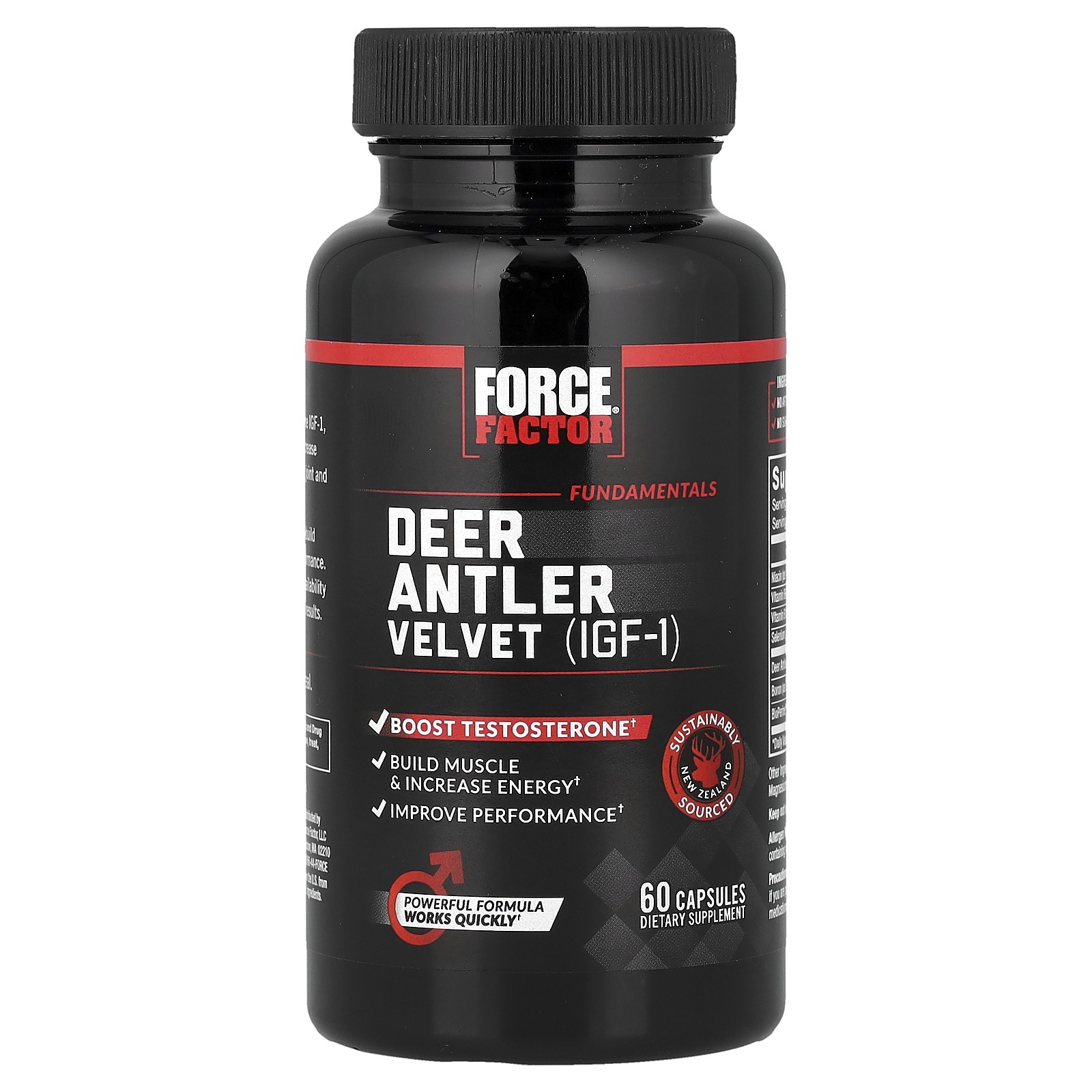 Deer Antler Velvet (IGF-1), 60 Capsules