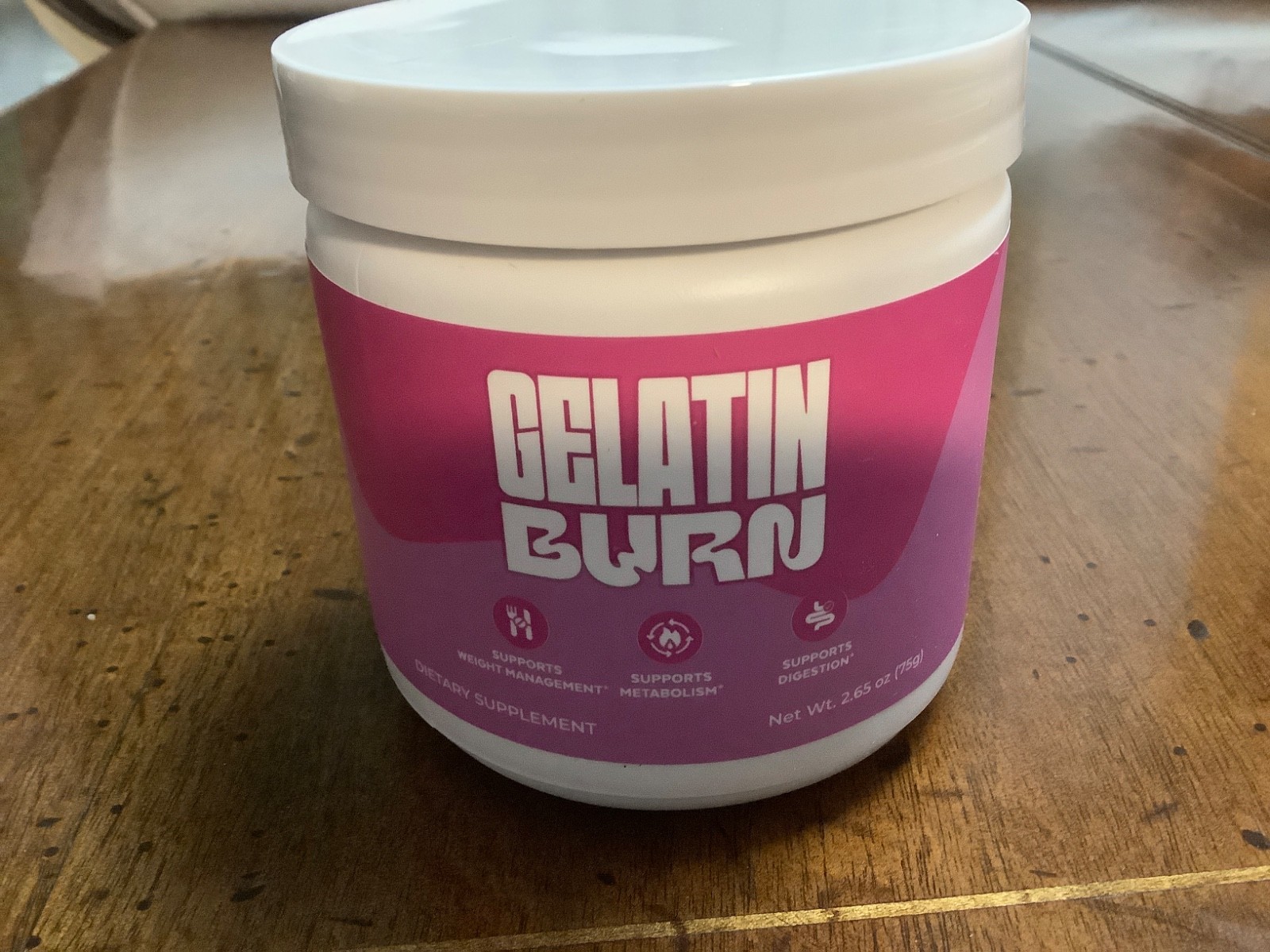 Gelatin Burn Powder Fat Burner Fit Advanced Fat Burn Weight Loss (30 Servings)