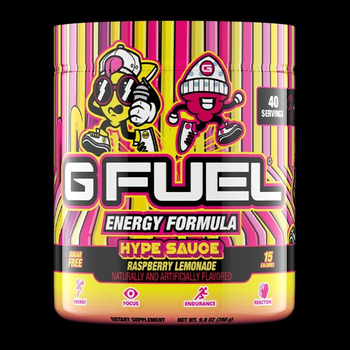 G Fuel Hype Sauce Sugar Free, 40 Servings, 15 Cal Per BRAND NEW