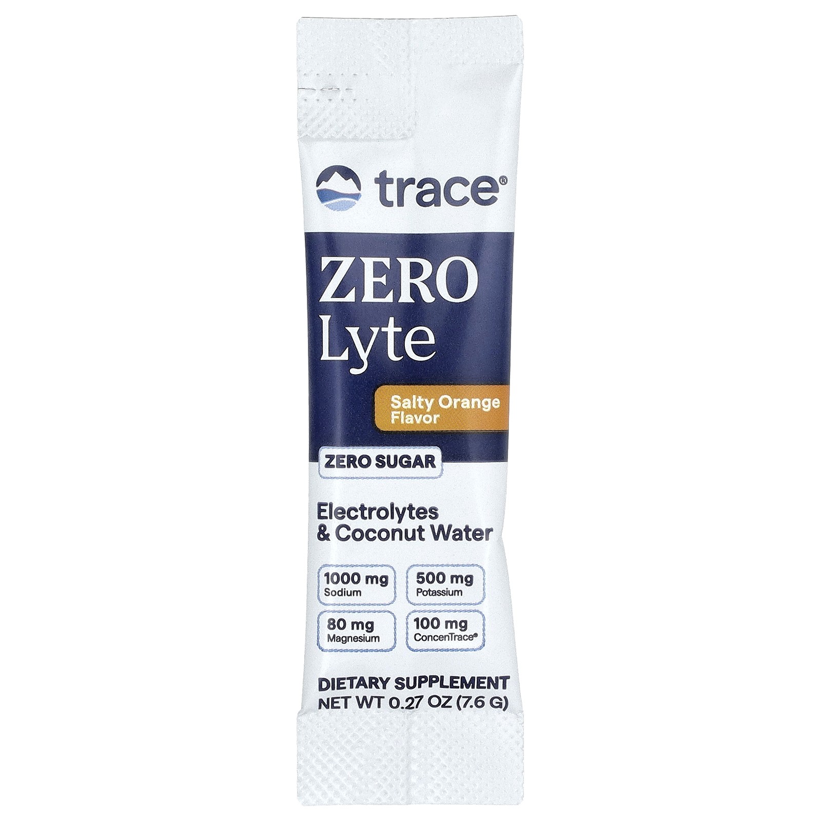 TM Sport, ZeroLyte, Electrolyte Drink Mix, Salty Orange, 30 Packets, 0.27 oz