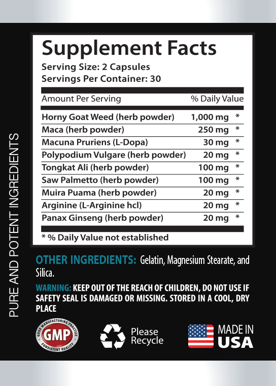 Horny goat weed extract – HORNY GOAT WEED 1560mg – Female Stamina – 1 Bot