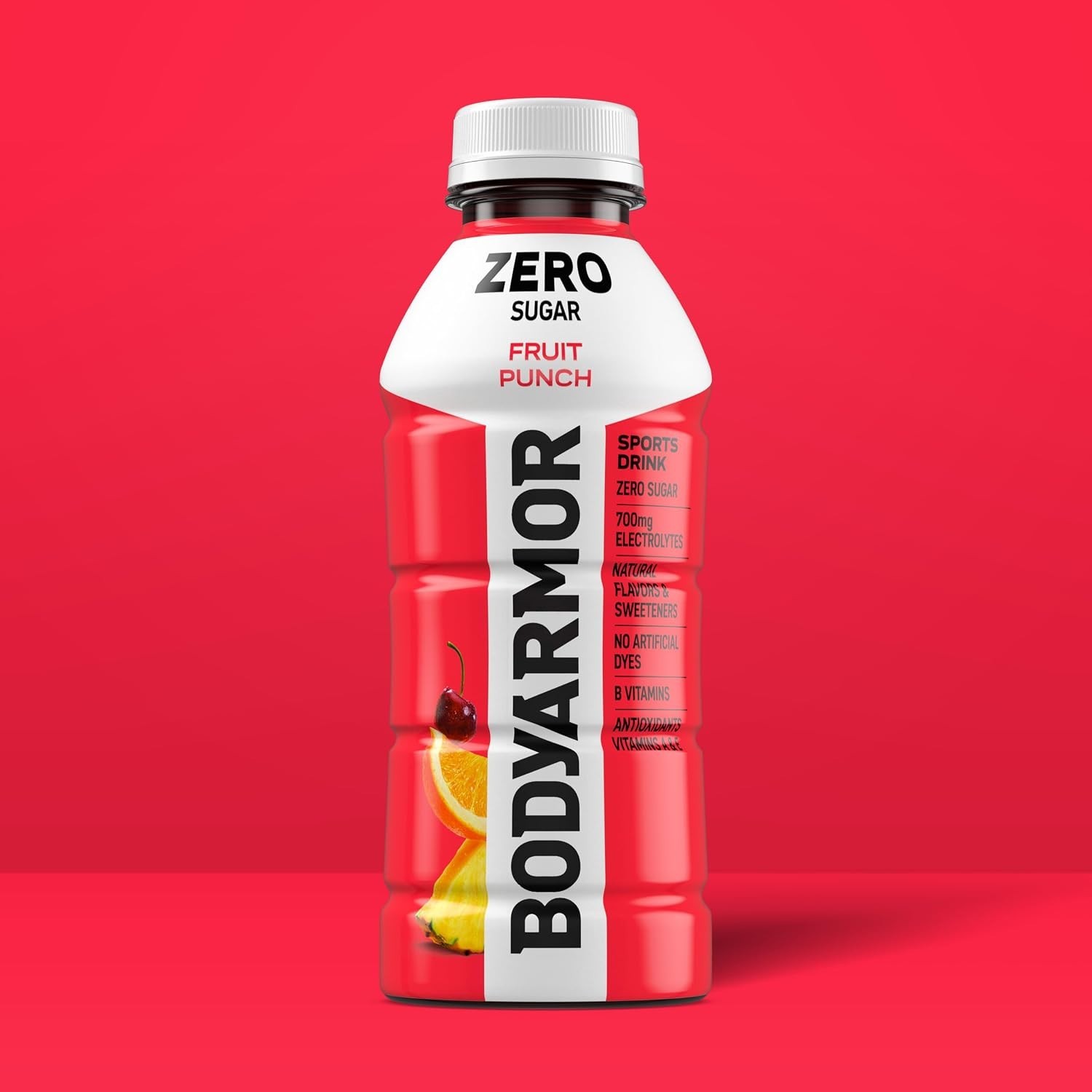 6 Pack Zero Sugar Fruit Punch Sports Drink – Hydration with Electrolytes, 16 Oz