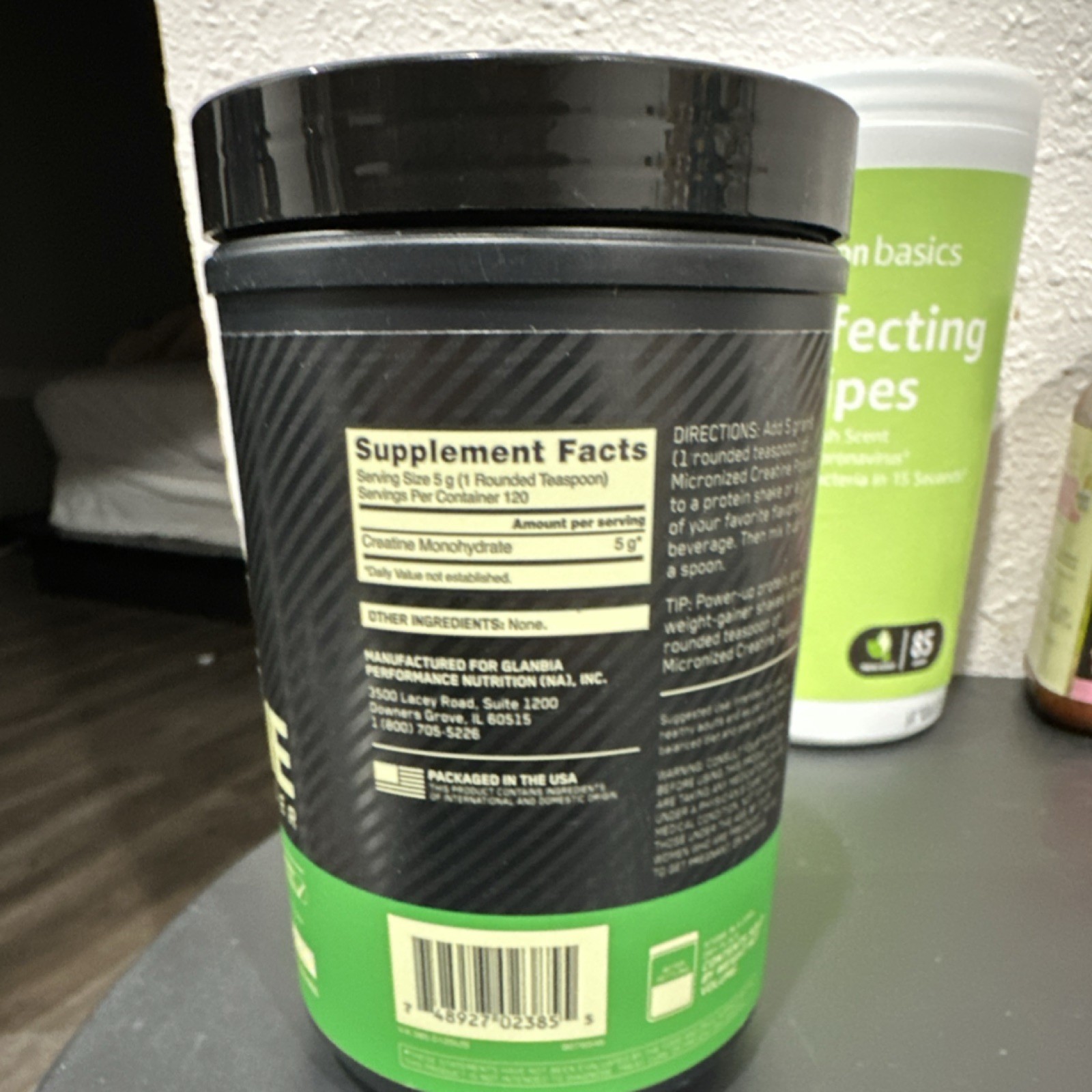 Optimum Nutrition Creatine Monohydrate Powder Unflavored 21.16oz 120 Servings