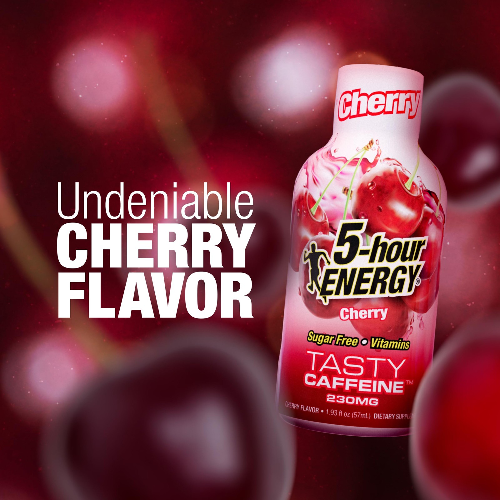 5-hour ENERGY CHERRY Flavor, 20 Count, 1.93 Fl Oz 20 Bottles – Single Flavor