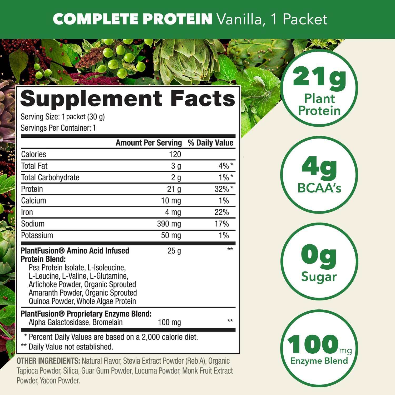 2/27 PlantFusion Complete Vegan Protein Powder – Plant Based Protein Powder With