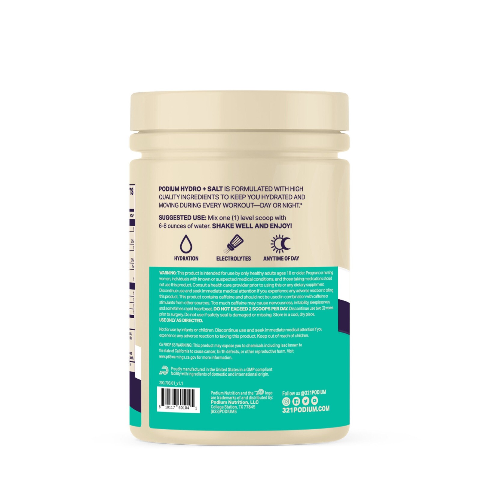 Hydro V2 Salt + BCAA – Blue Razz Slushie – 14.39 oz (30 Servings)