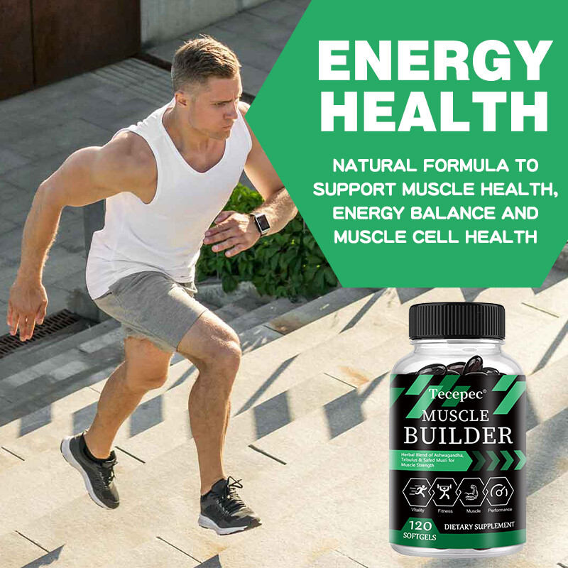 Muscle Builder, Testosterone Booster & Muscle Gain, Energy Capsules